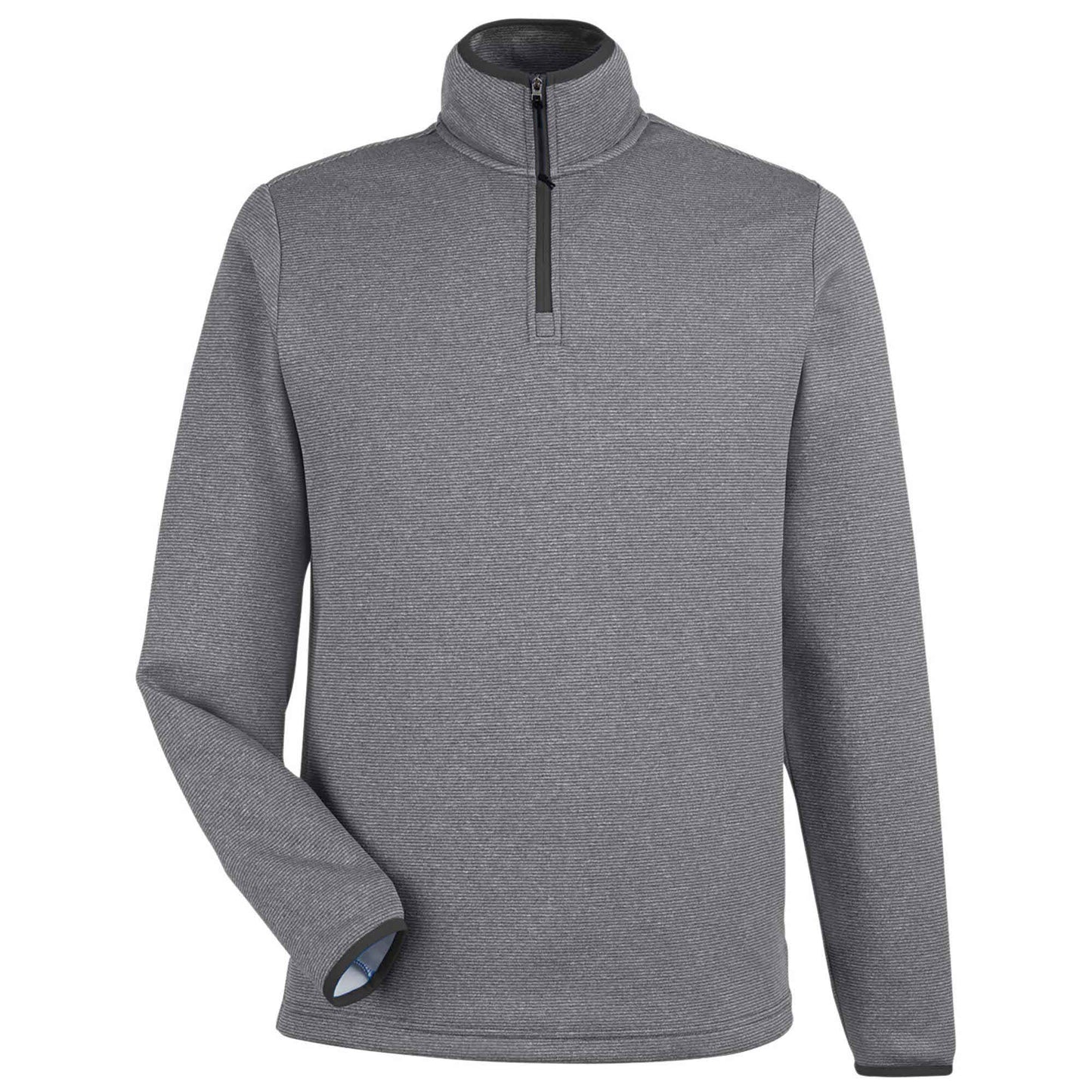 Black/White Jacket - Core 365 - Heathered Stripe Design