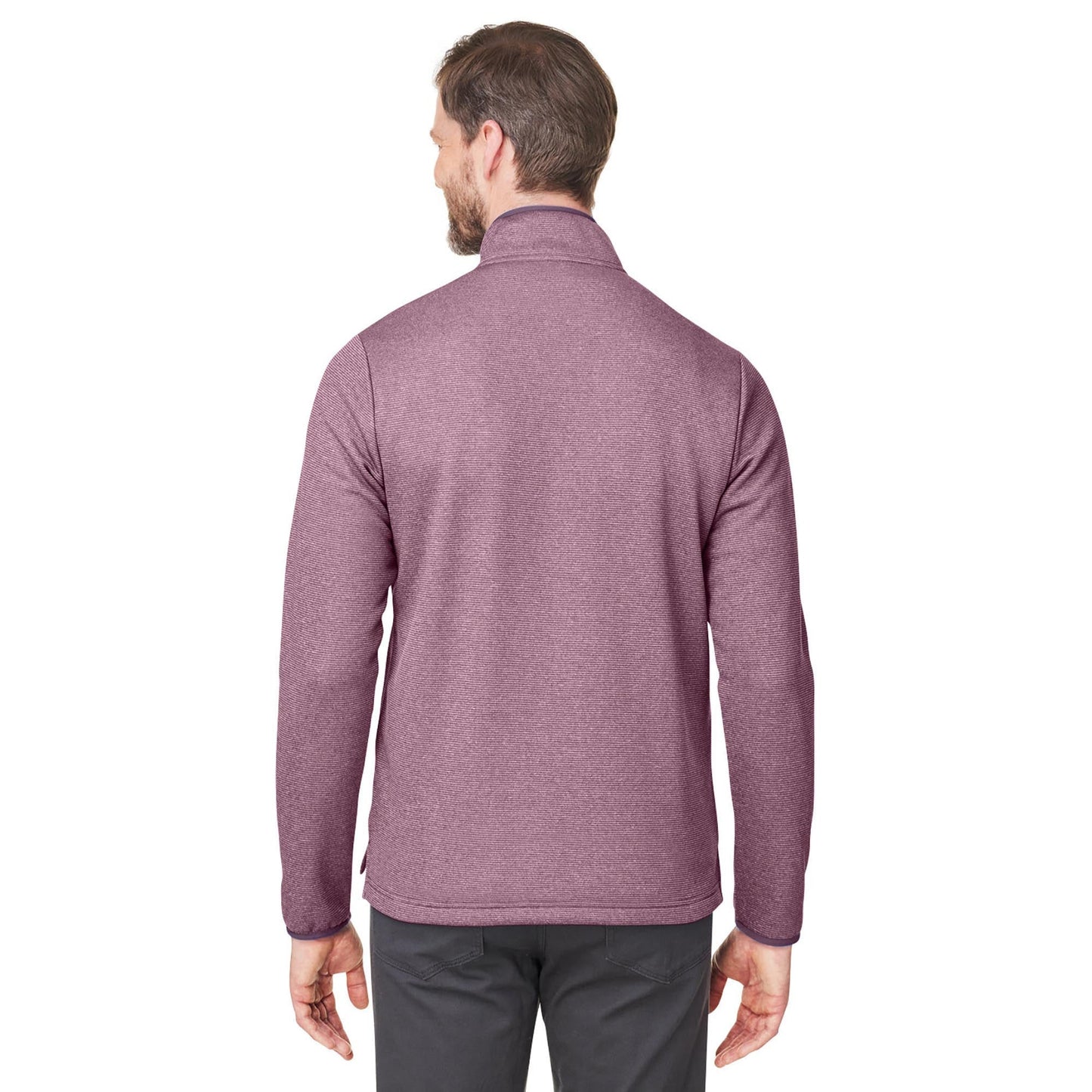 Black/White Jacket - Core 365 - Heathered Stripe Design