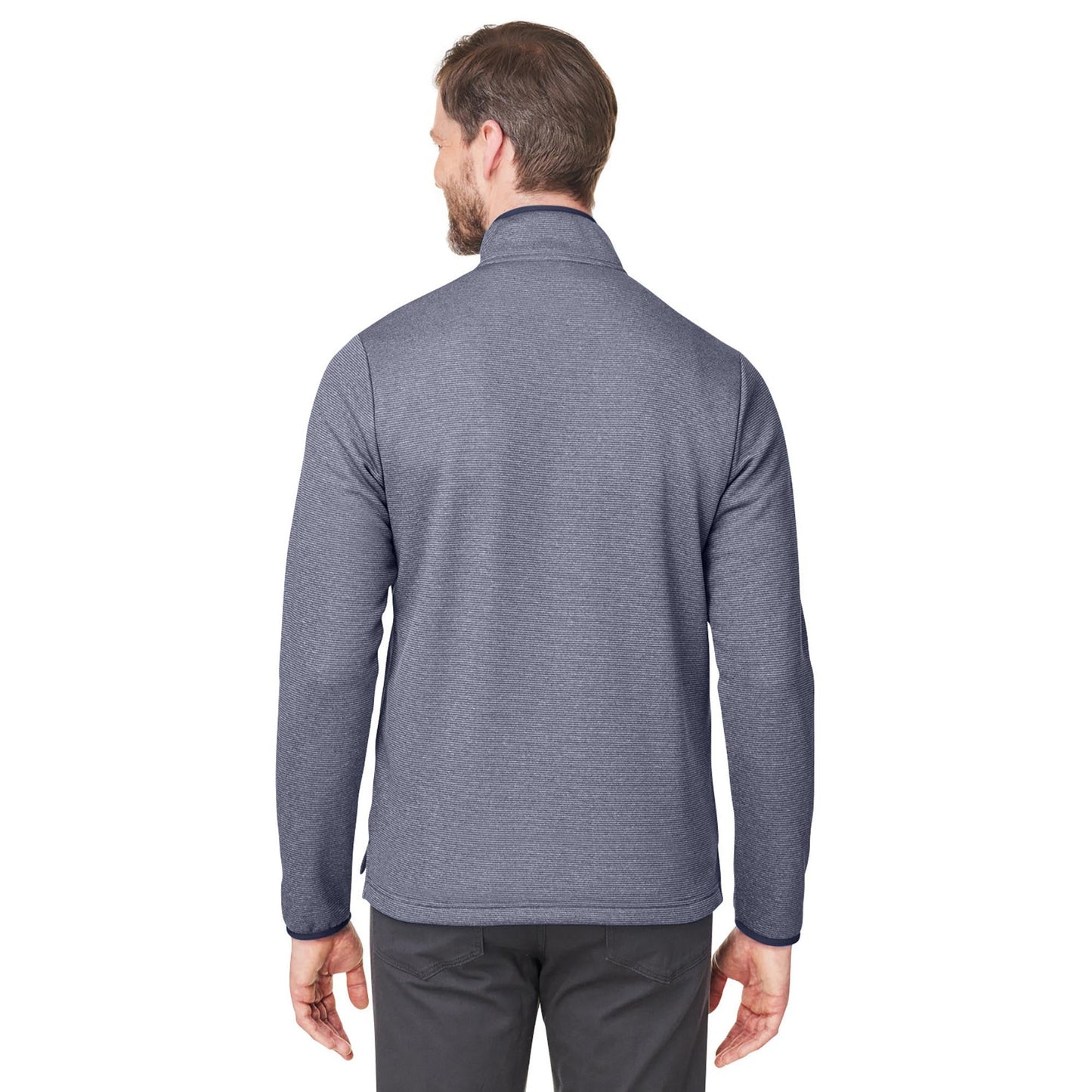 Black/White Jacket - Core 365 - Heathered Stripe Design