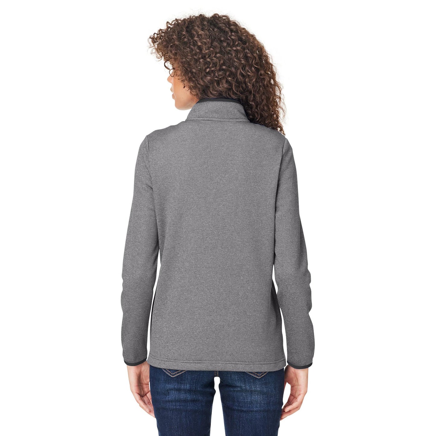 Black/White Jacket - Core 365 - Heathered Stripe