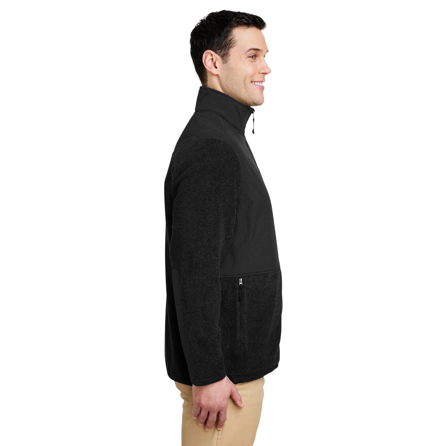 Black/Black Sweatshirt - Core 365 - Hybrid Design