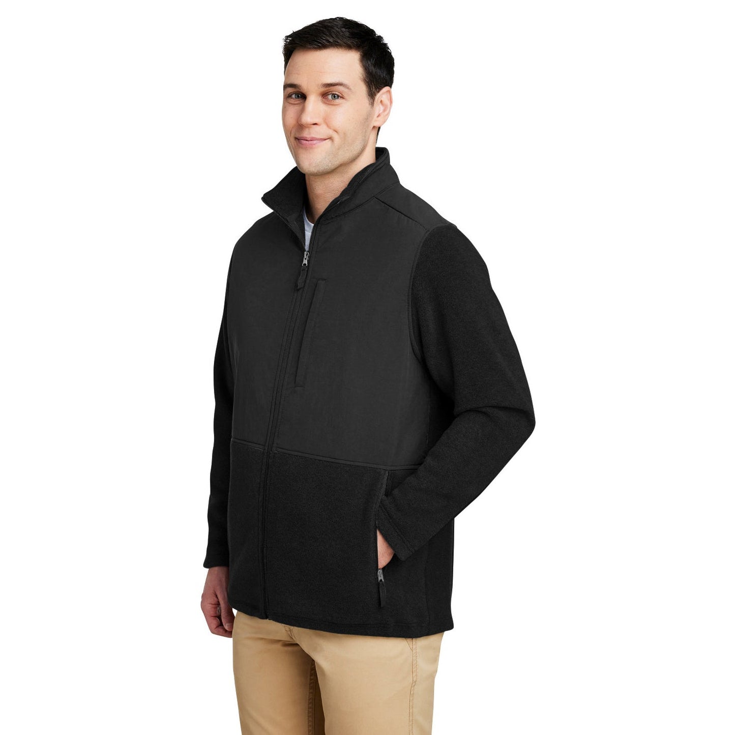 Black/Black Sweatshirt - Core 365 - Hybrid Design