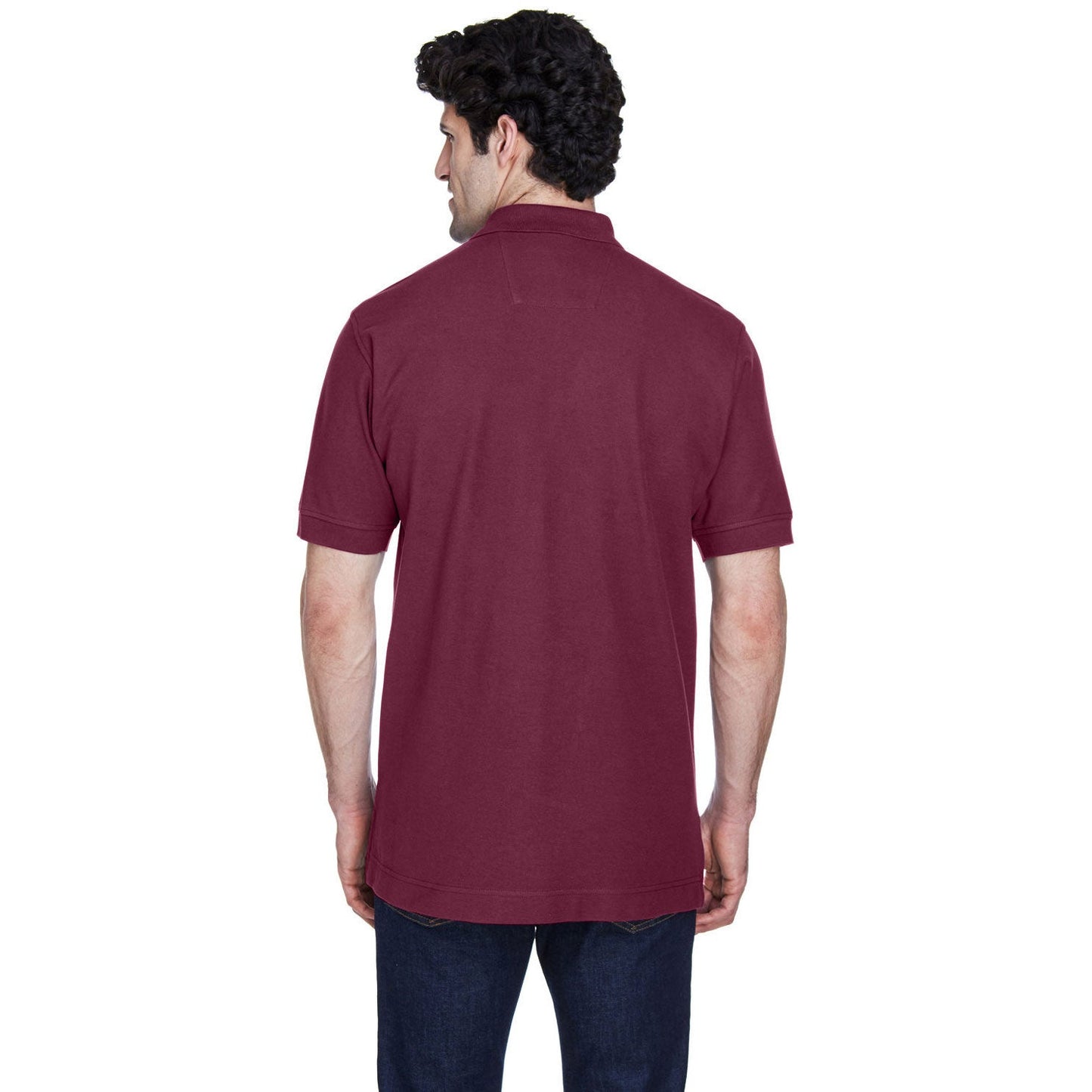 Black Polo Shirt - Devon & Jones - Pima Cotton Soft