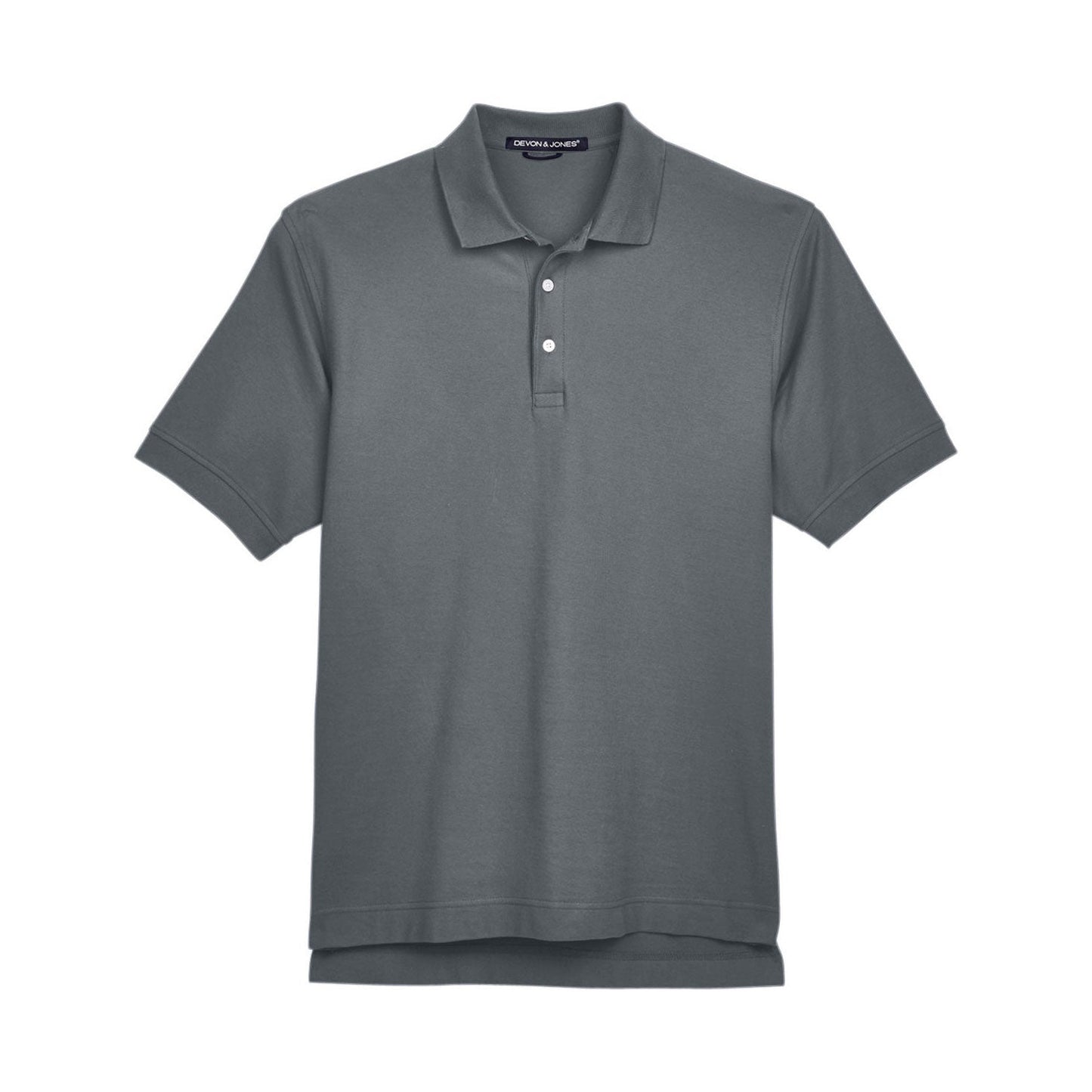 Black Polo Shirt - Devon & Jones - Pima Cotton Soft