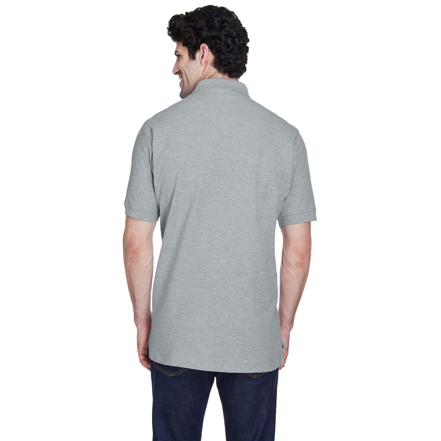 Black Polo Shirt - Devon & Jones - Pima Cotton Soft