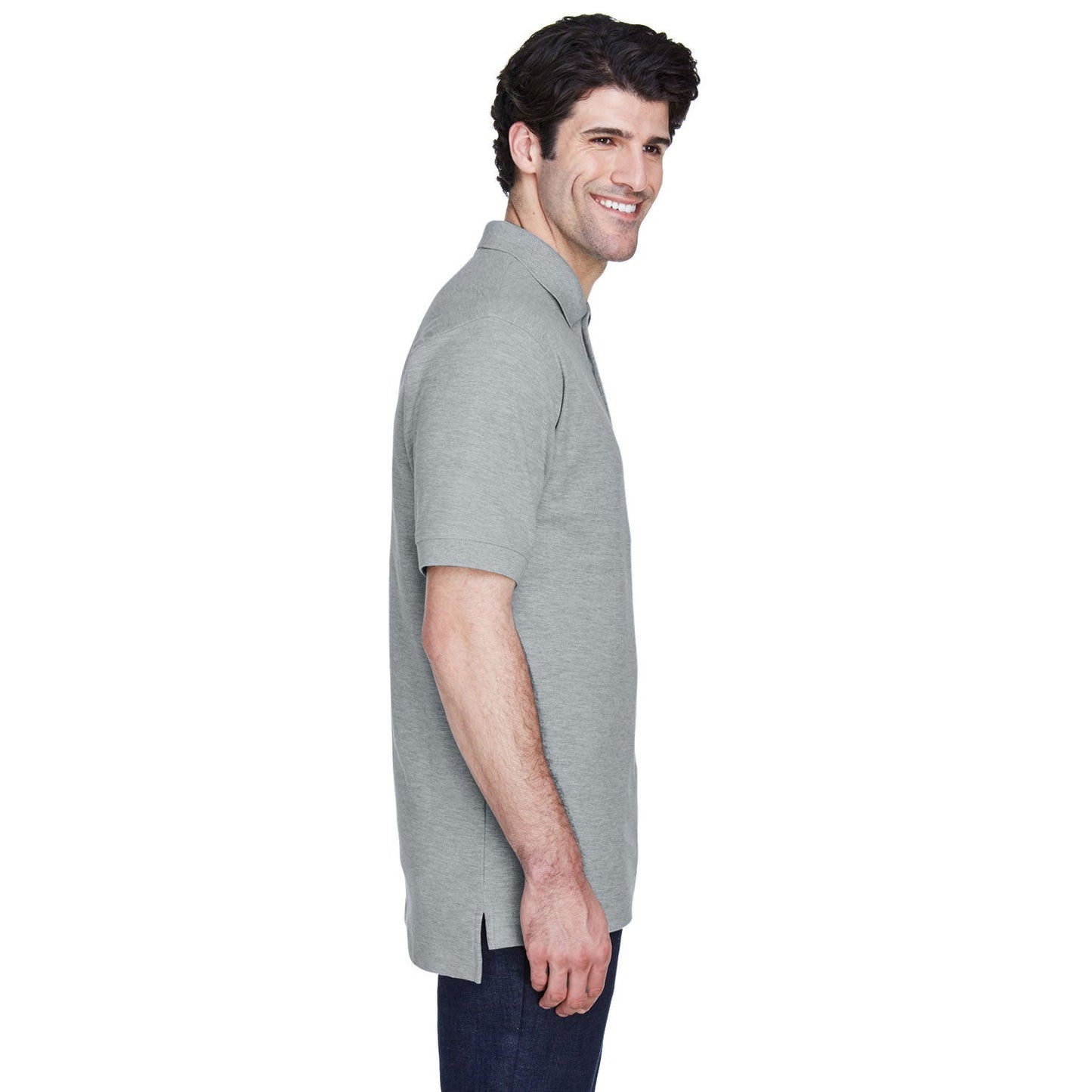 Black Polo Shirt - Devon & Jones - Pima Cotton Soft