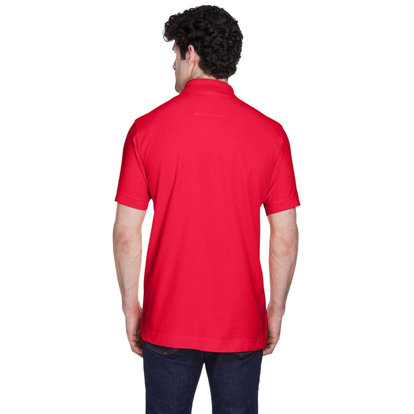 Black Polo Shirt - Devon & Jones - Pima Cotton Soft