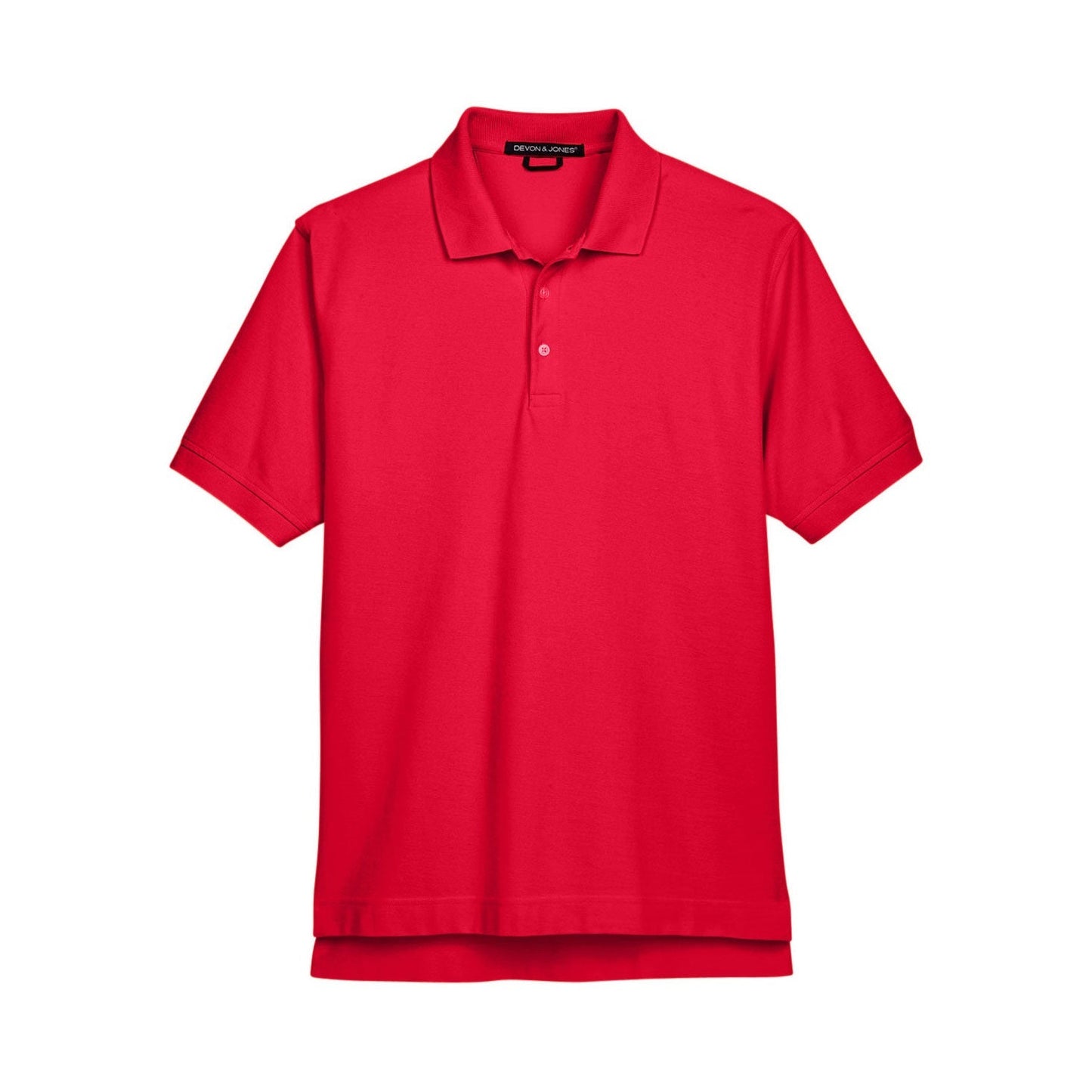 Black Polo Shirt - Devon & Jones - Pima Cotton Soft