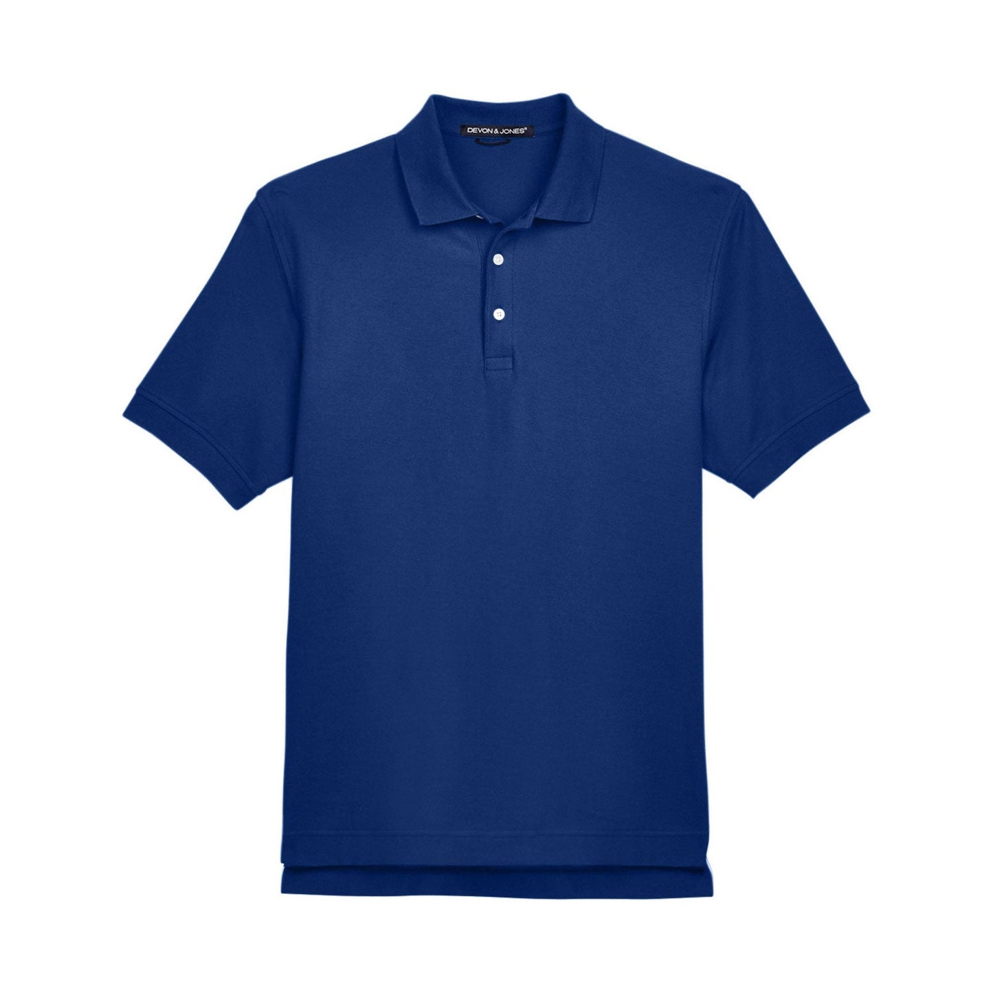 Black Polo Shirt - Devon & Jones - Pima Cotton Soft
