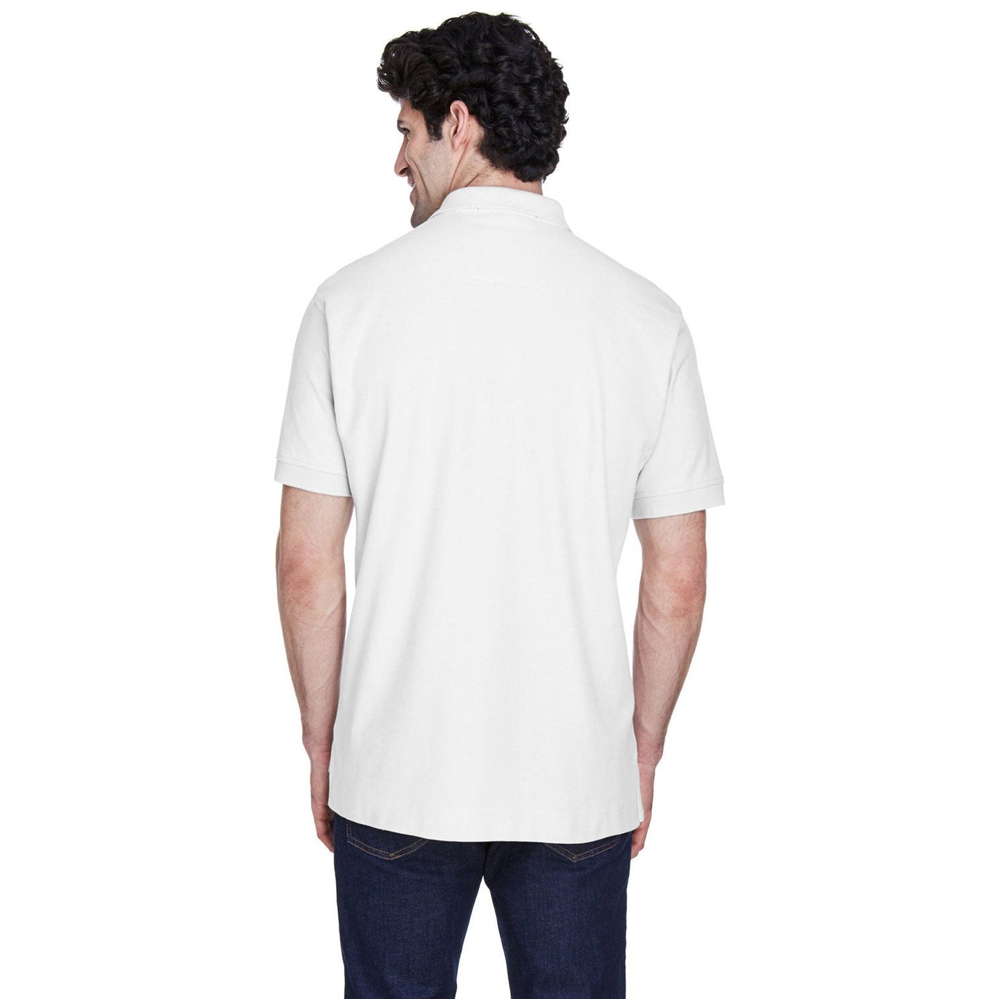 Black Polo Shirt - Devon & Jones - Pima Cotton Soft