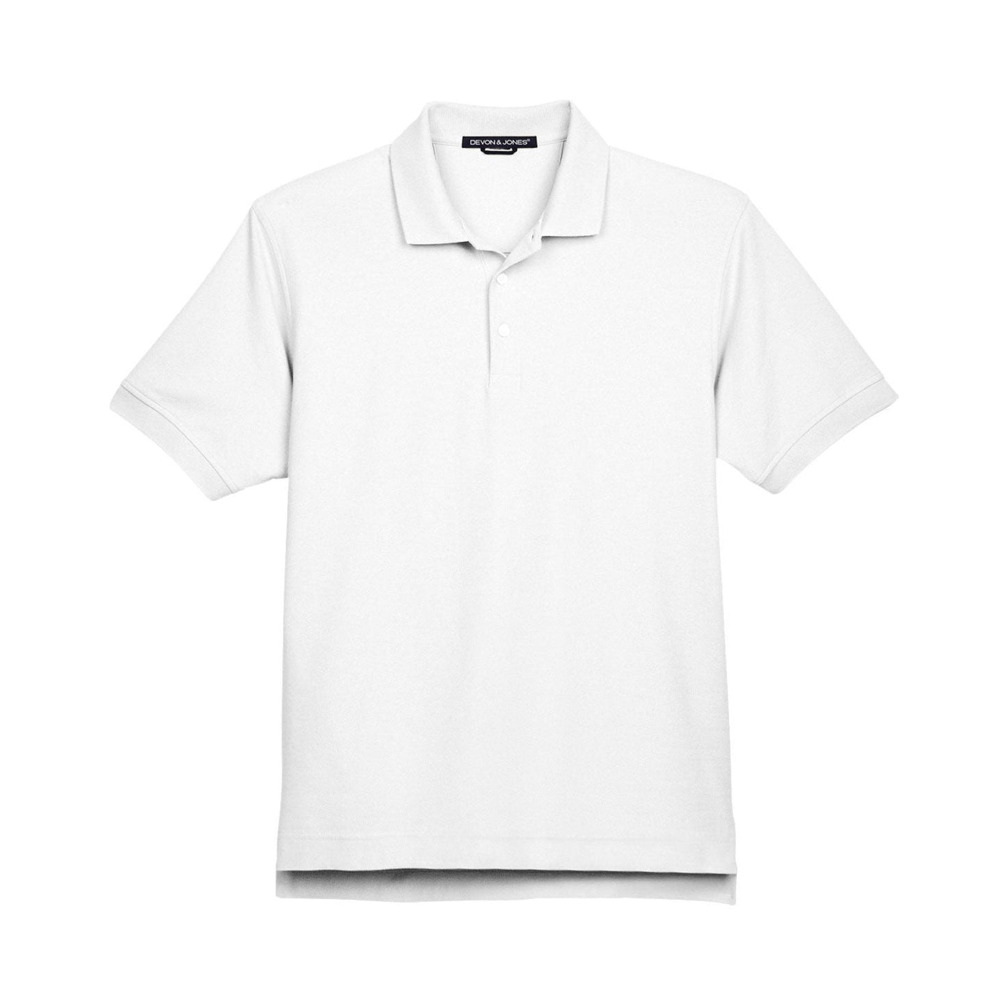 Black Polo Shirt - Devon & Jones - Pima Cotton Soft
