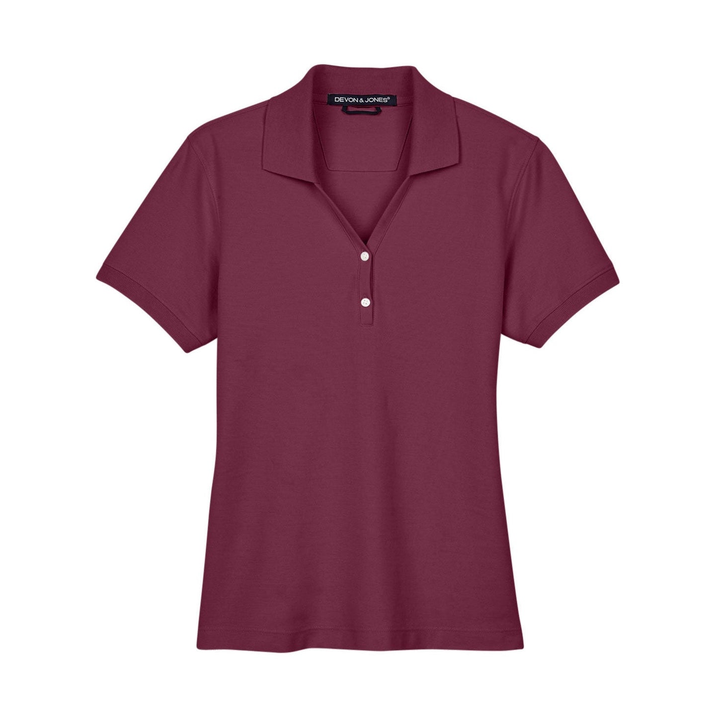 Black Polo Shirt - Devon & Jones - Pima Cotton Soft