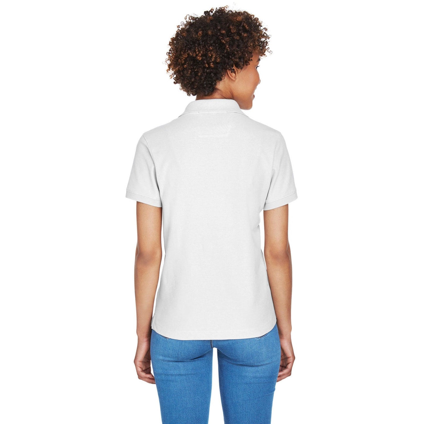 Black Polo Shirt - Devon & Jones - Pima Cotton Soft