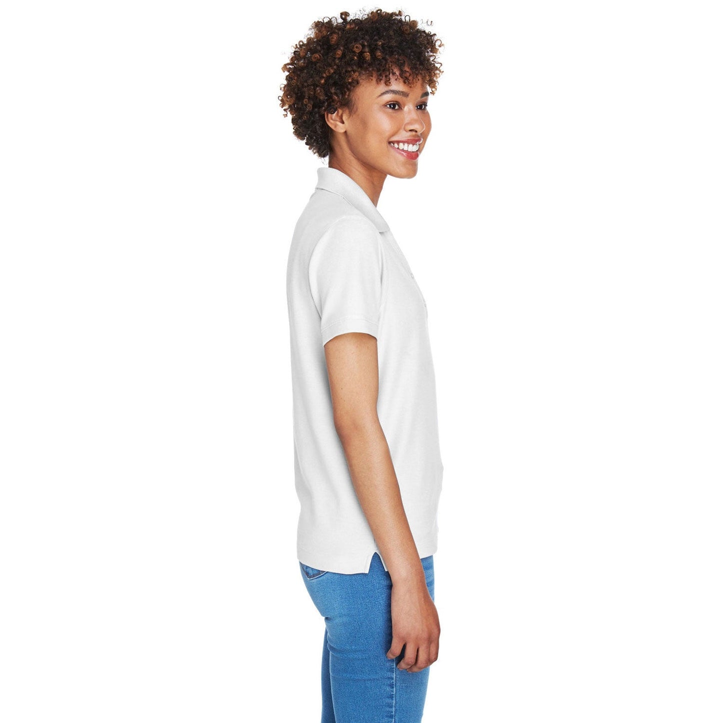 Black Polo Shirt - Devon & Jones - Pima Cotton Soft