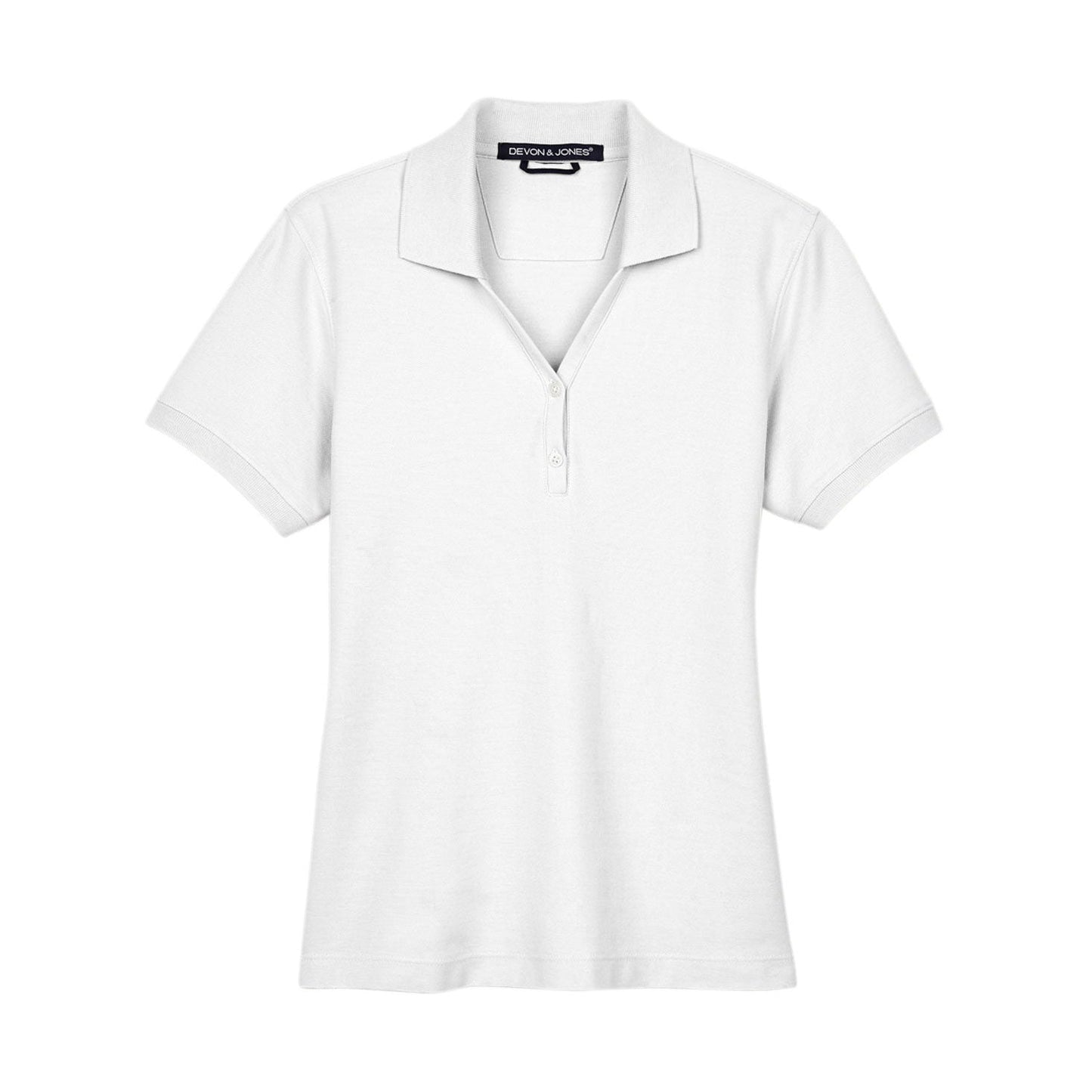 Black Polo Shirt - Devon & Jones - Pima Cotton Soft