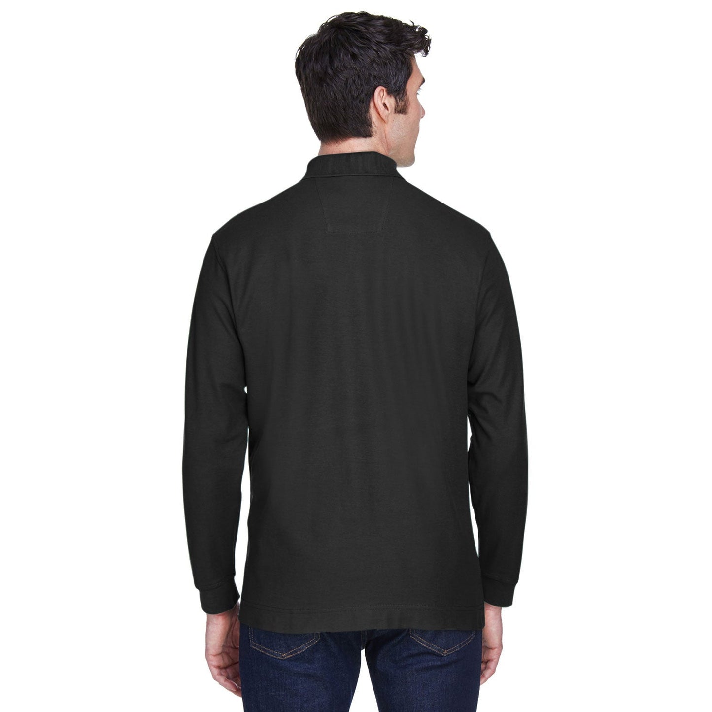 Black Polo Shirt - Devon & Jones - Pima Cotton Quality