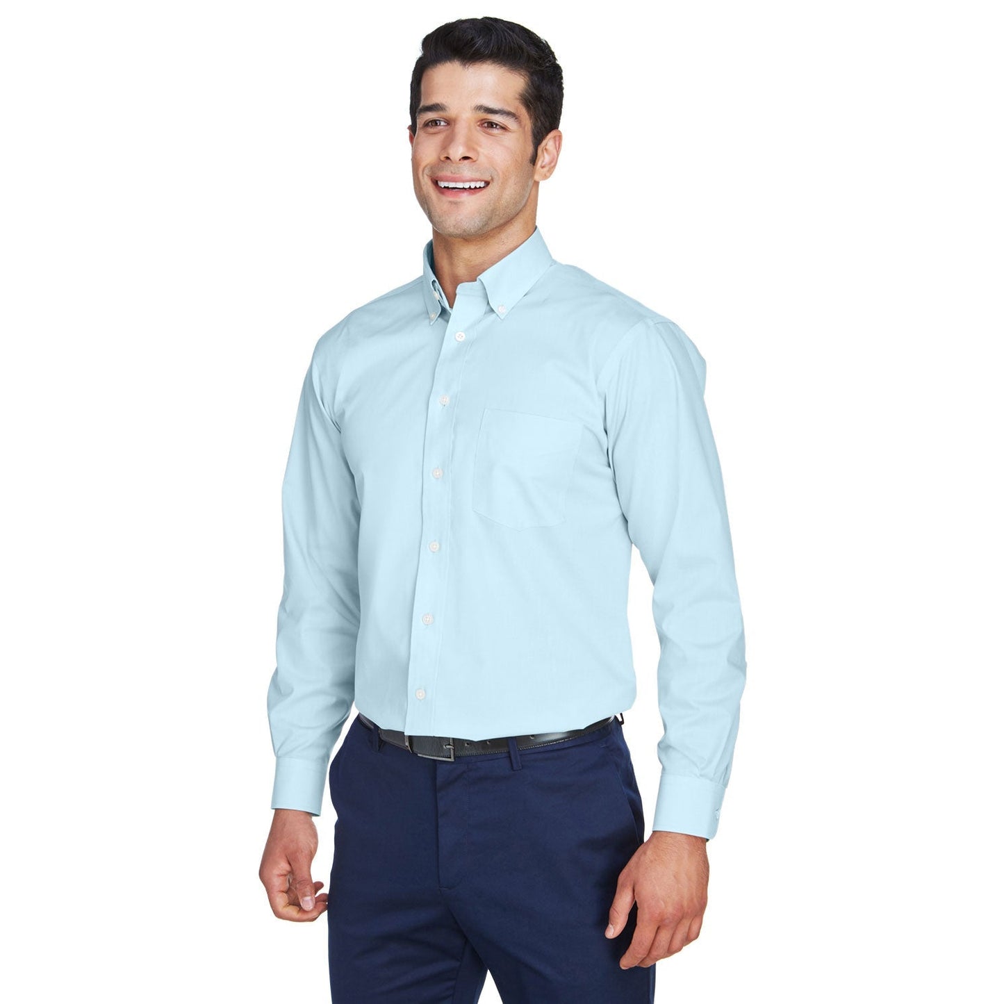 Black Button Up Shirt - Devon & Jones - Stain Release