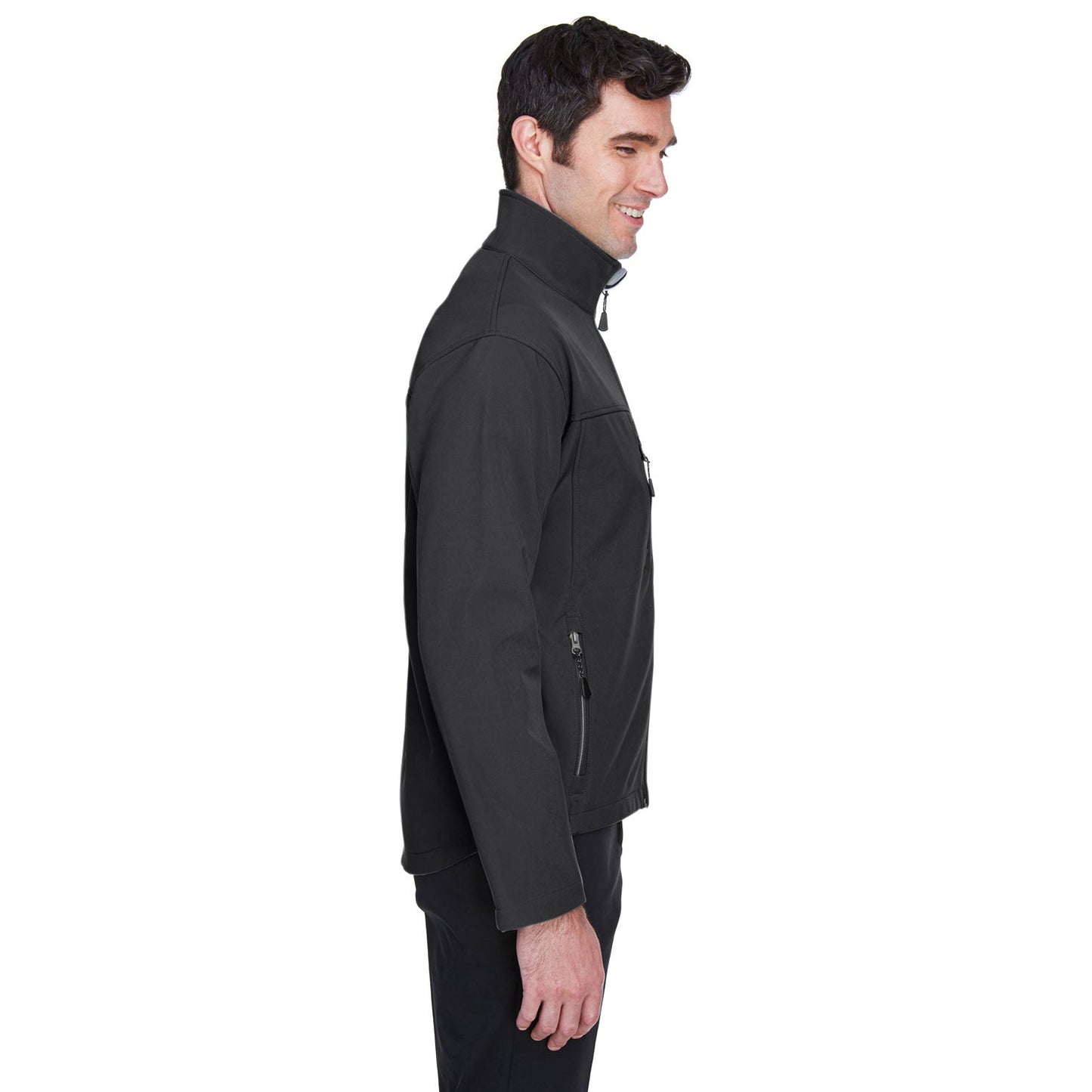 Black Soft Shell Jacket - Devon & Jones - Waterproof Design