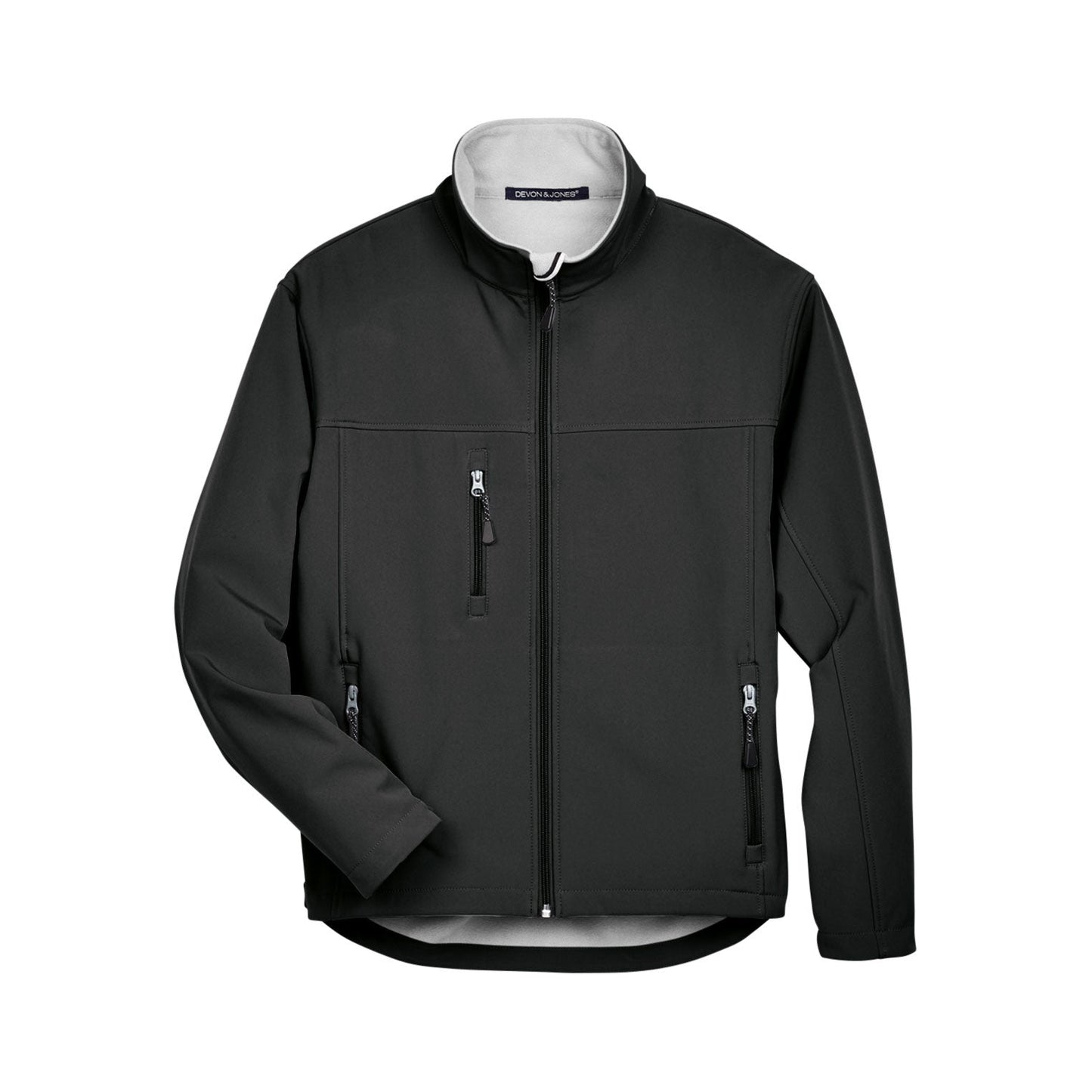 Black Soft Shell Jacket - Devon & Jones - Waterproof Design