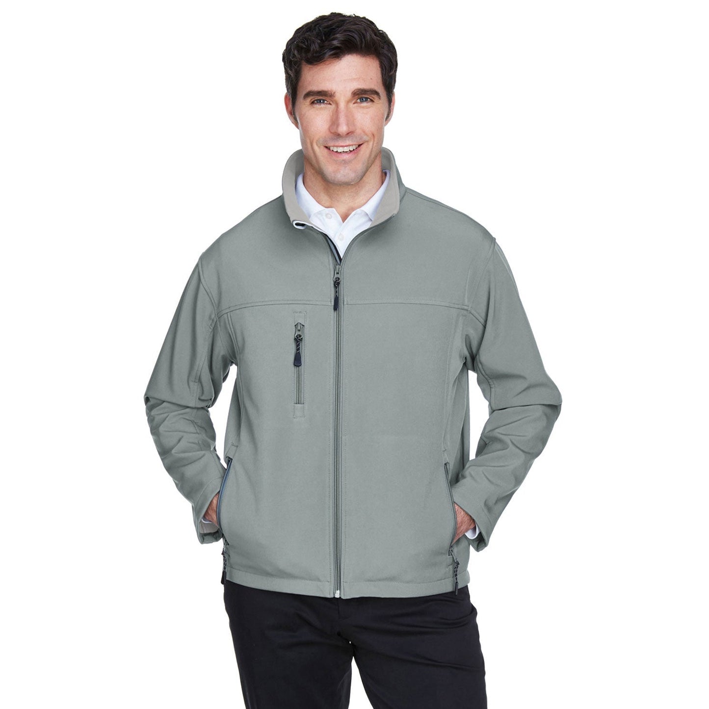 Black Soft Shell Jacket - Devon & Jones - Waterproof Design