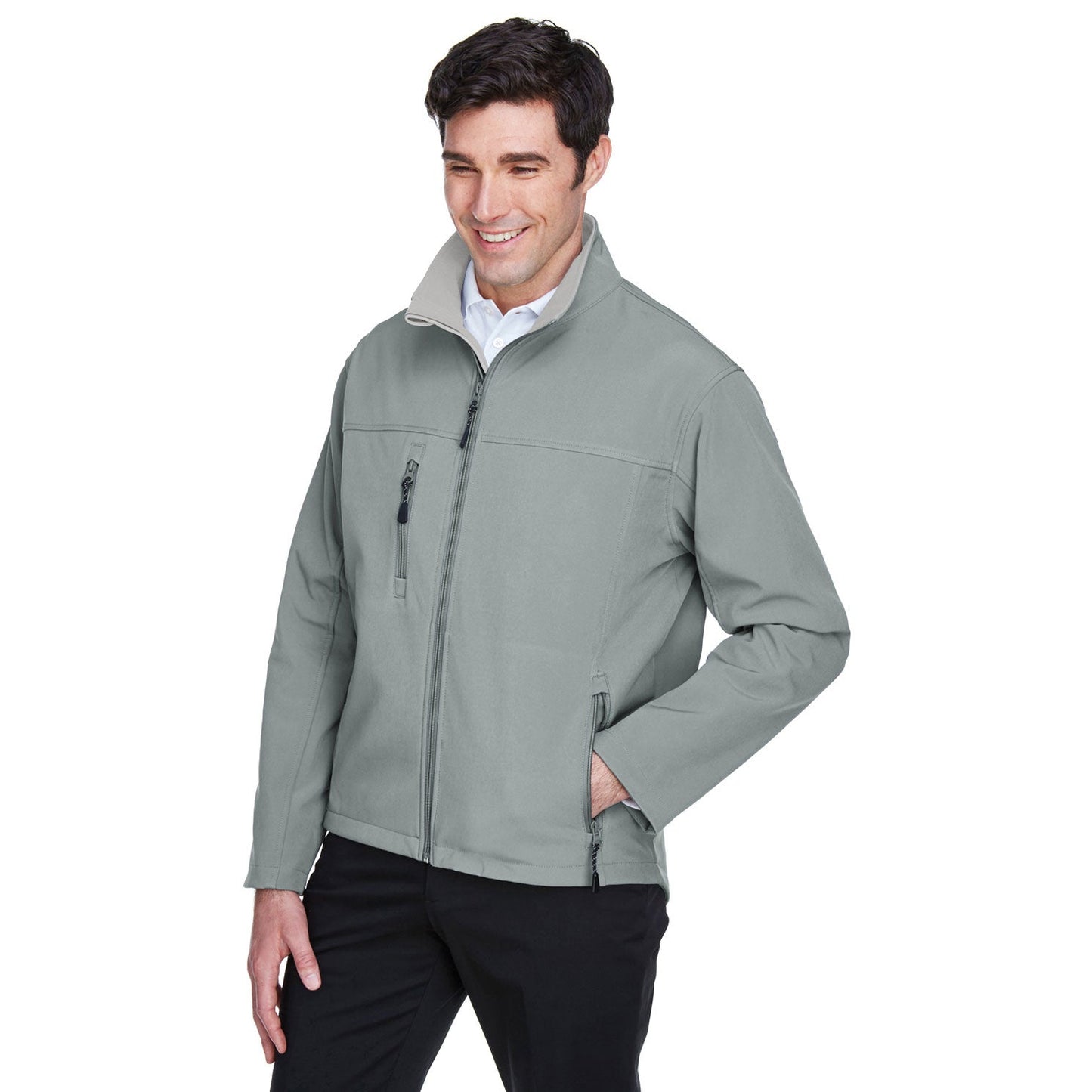 Black Soft Shell Jacket - Devon & Jones - Waterproof Design