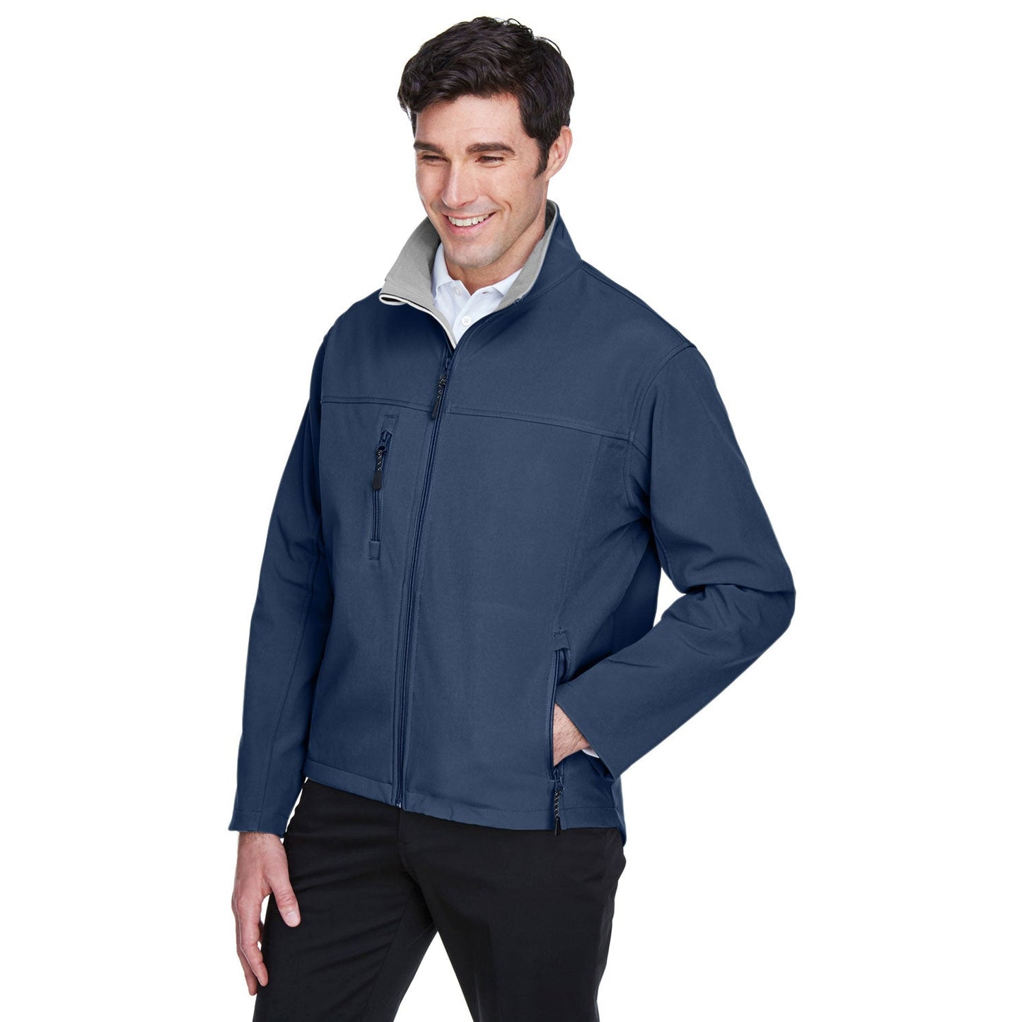 Black Soft Shell Jacket - Devon & Jones - Waterproof Design