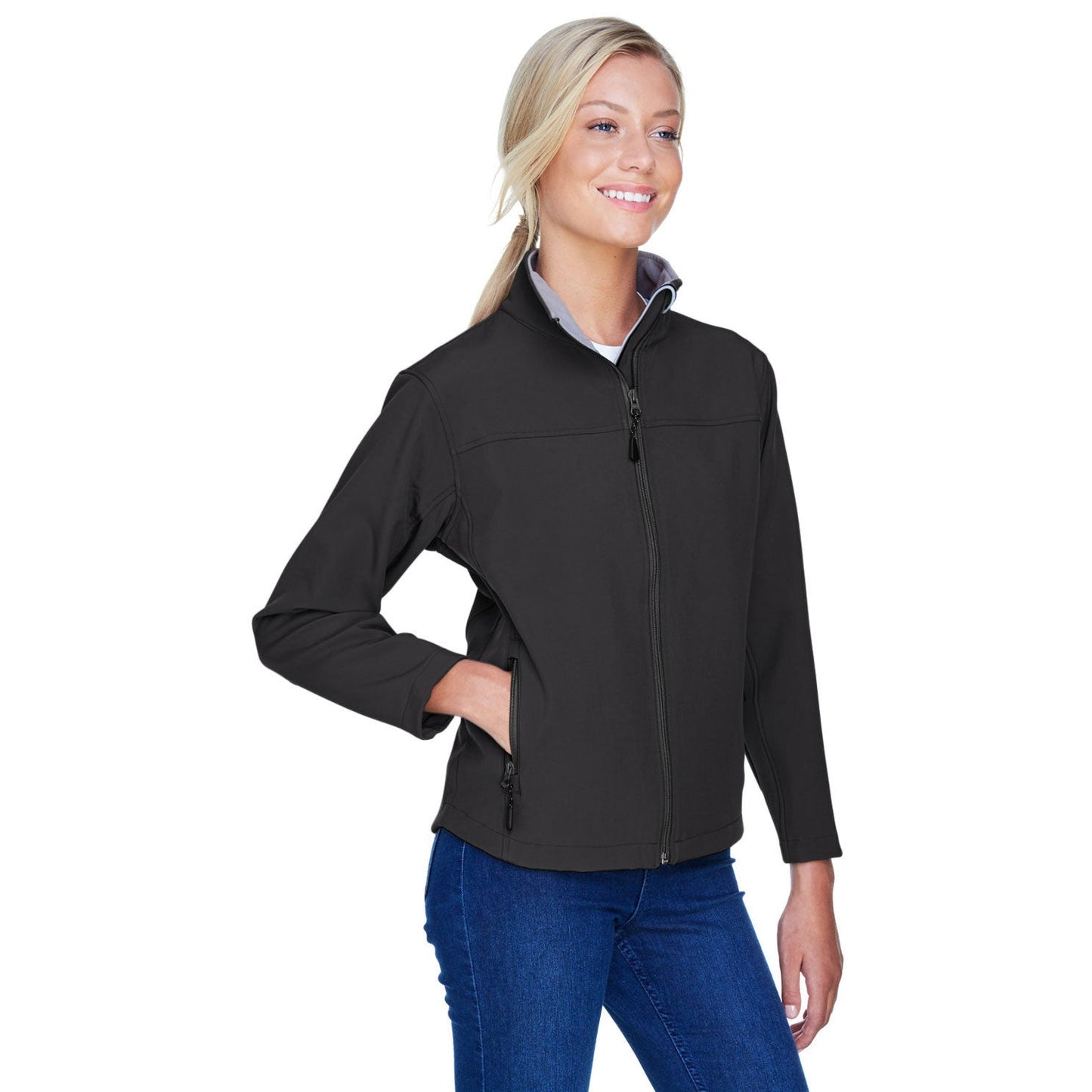 Black Jackets | Stylish Soft Shell - Devon & Jones - Water-Resistant