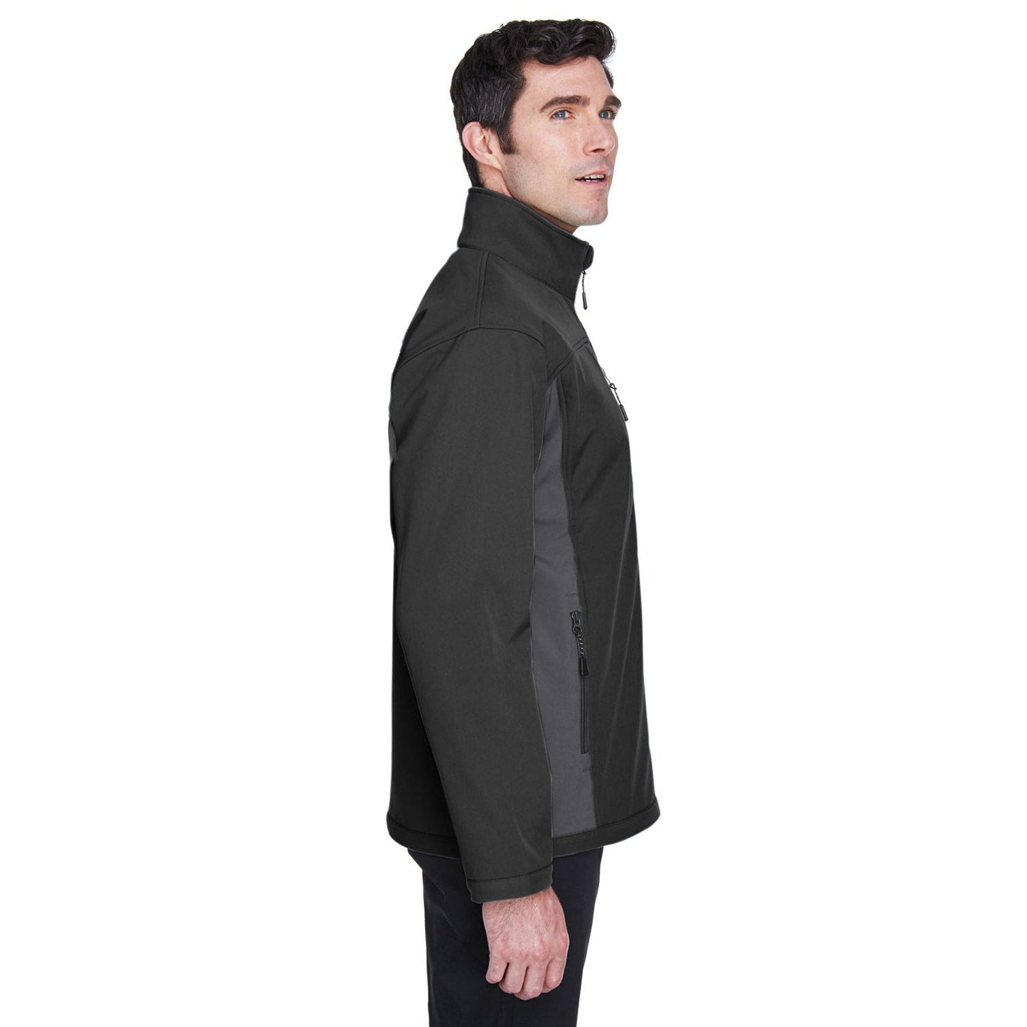 Black Soft Shell Jacket - Devon & Jones - Waterproof Design