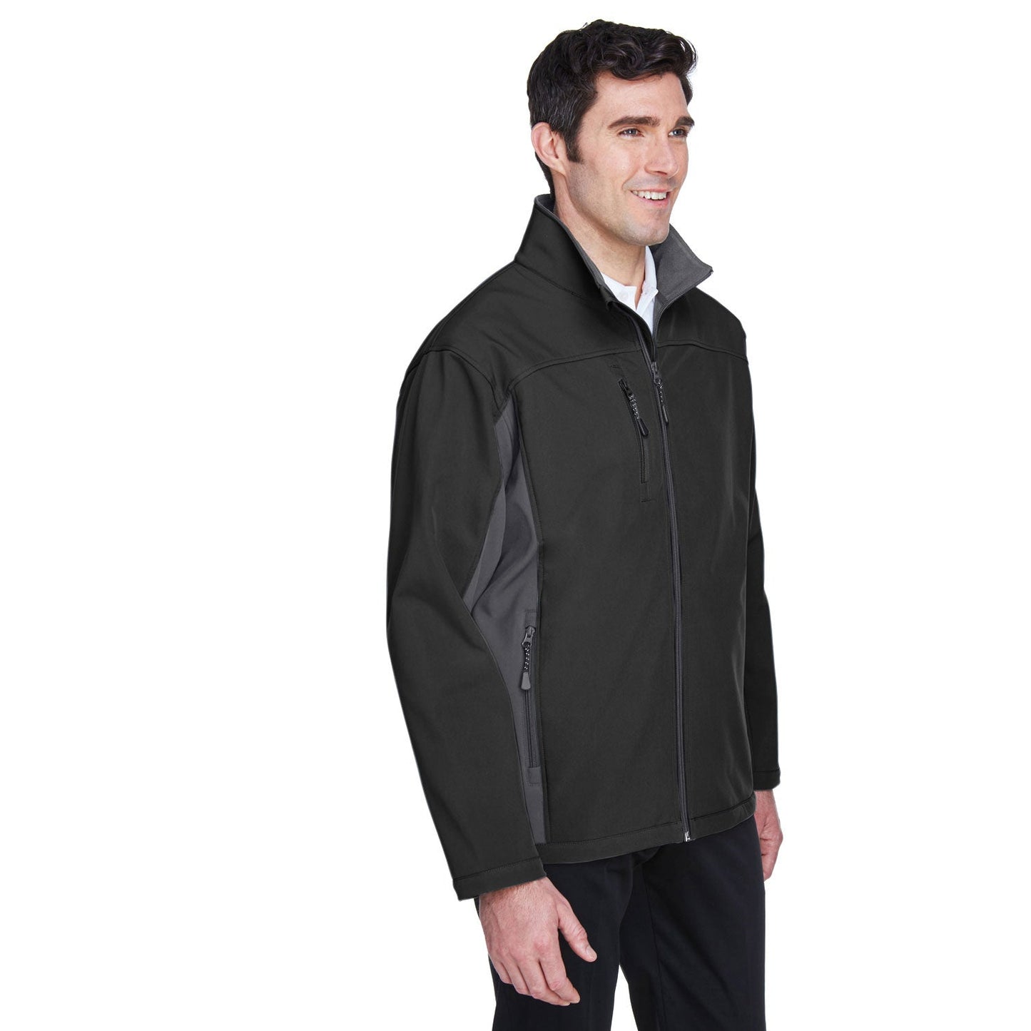 Black Soft Shell Jacket - Devon & Jones - Waterproof Design