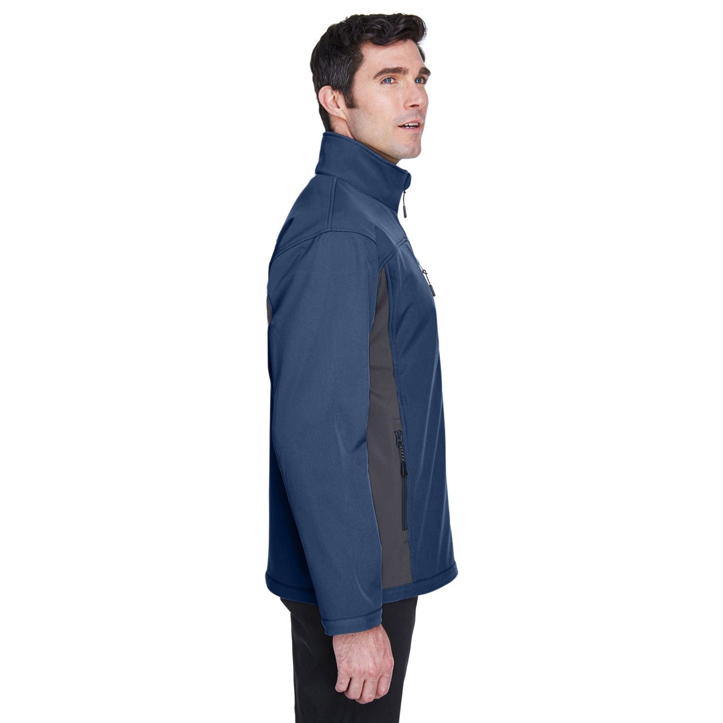 Black Soft Shell Jacket - Devon & Jones - Waterproof Design