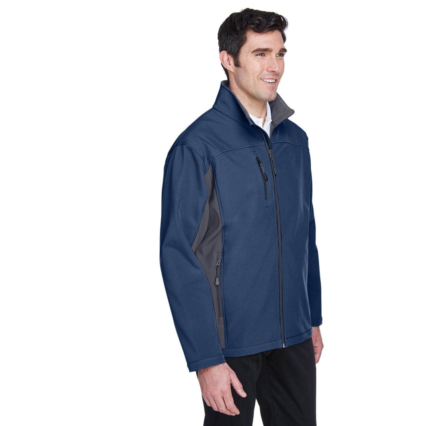 Black Soft Shell Jacket - Devon & Jones - Waterproof Design