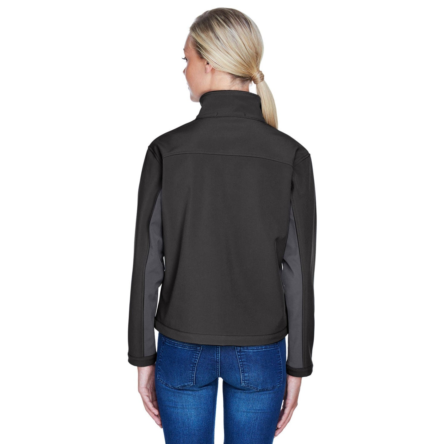 Black/Dark Charcoal Jacket - Devon & Jones - Soft Shell