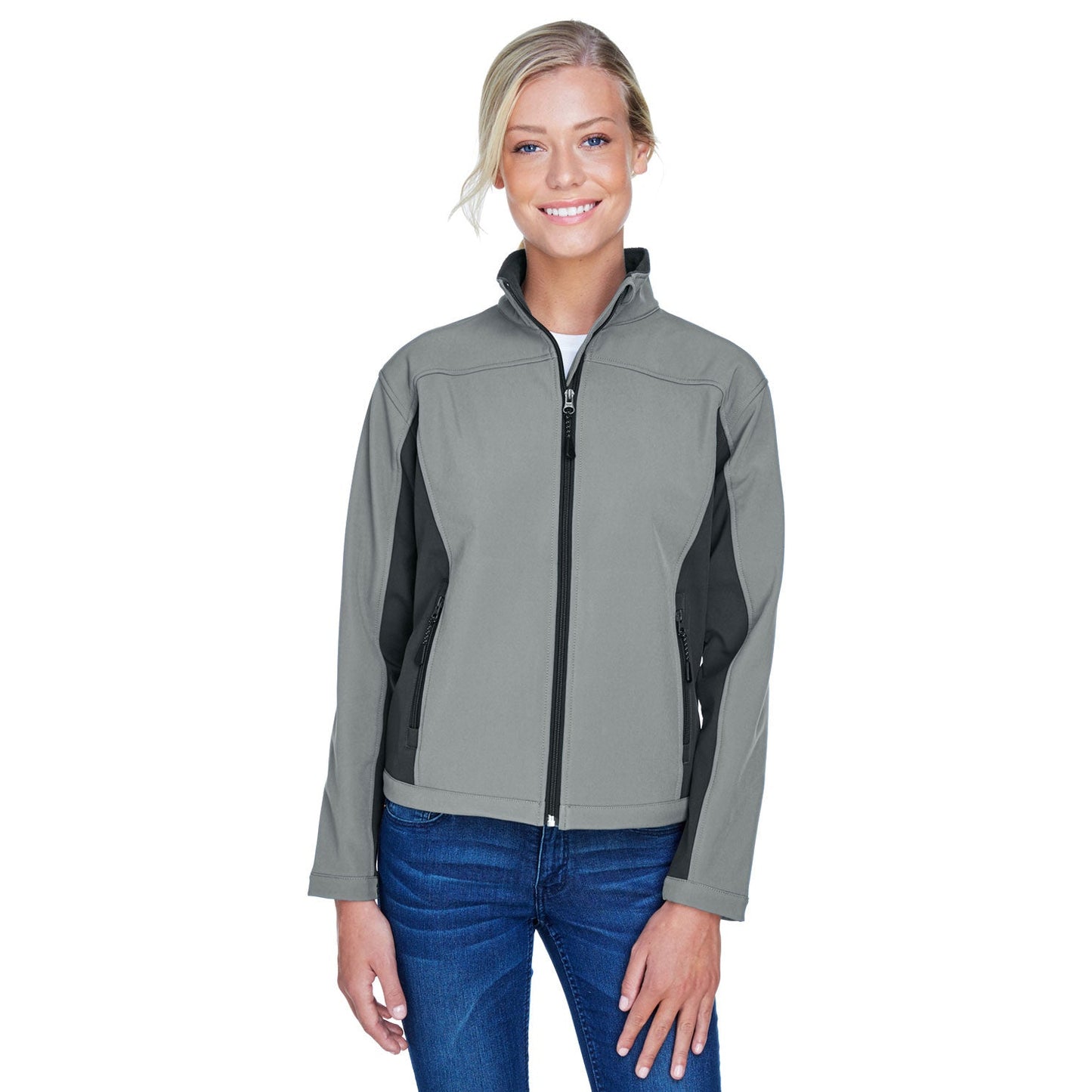 Black/Dark Charcoal Jacket - Devon & Jones - Soft Shell