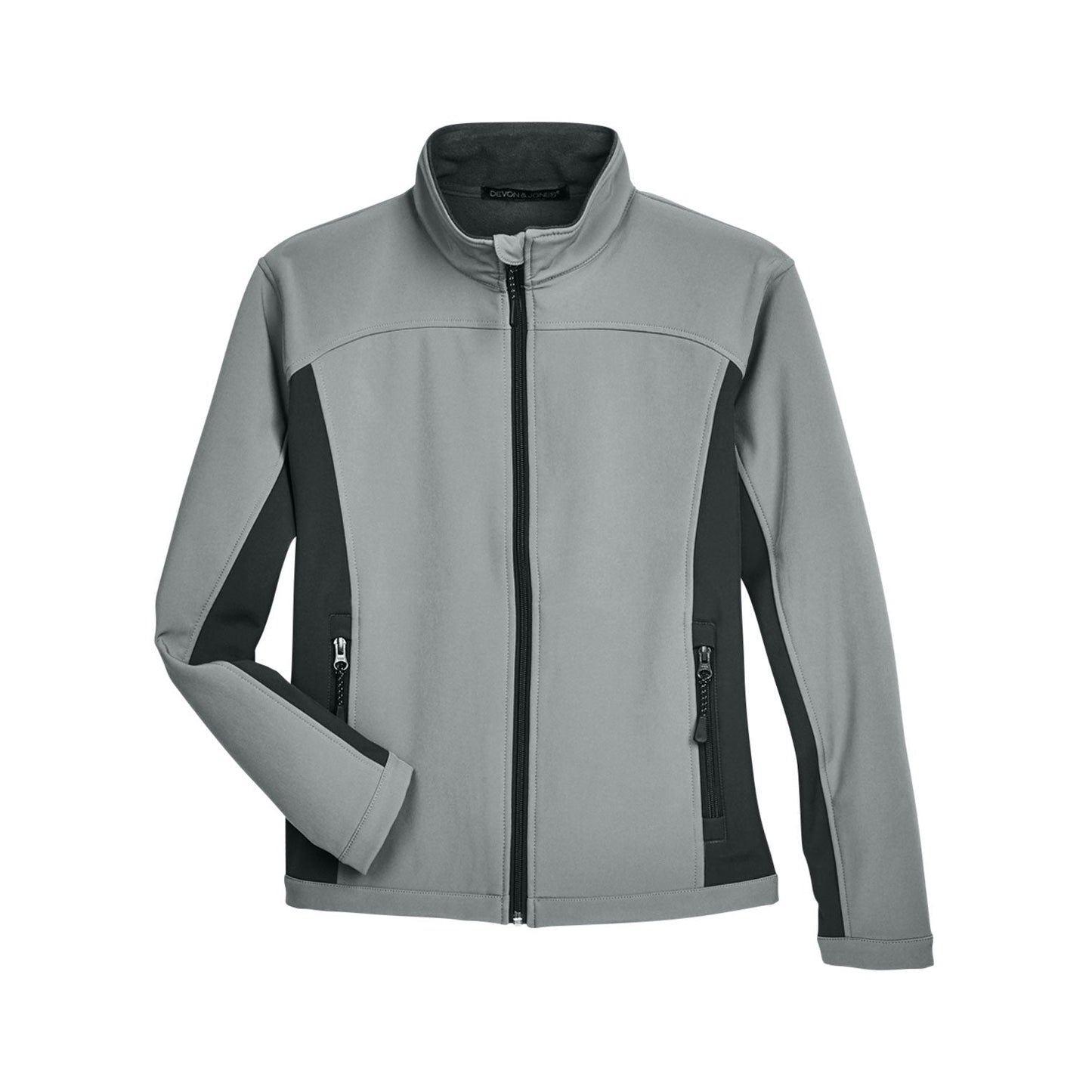 Black/Dark Charcoal Jacket - Devon & Jones - Soft Shell