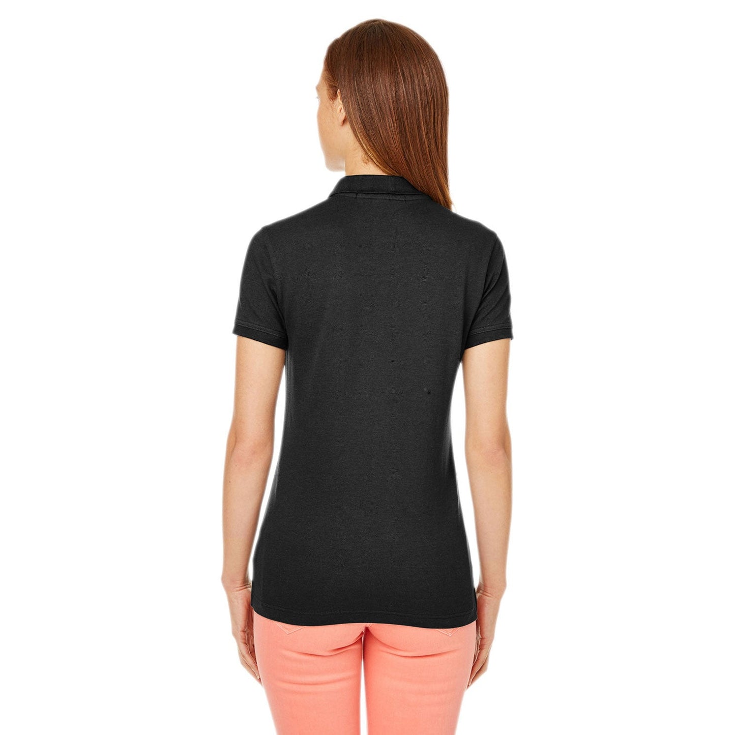Black Polo Shirt - Devon & Jones - Moisture-Wicking