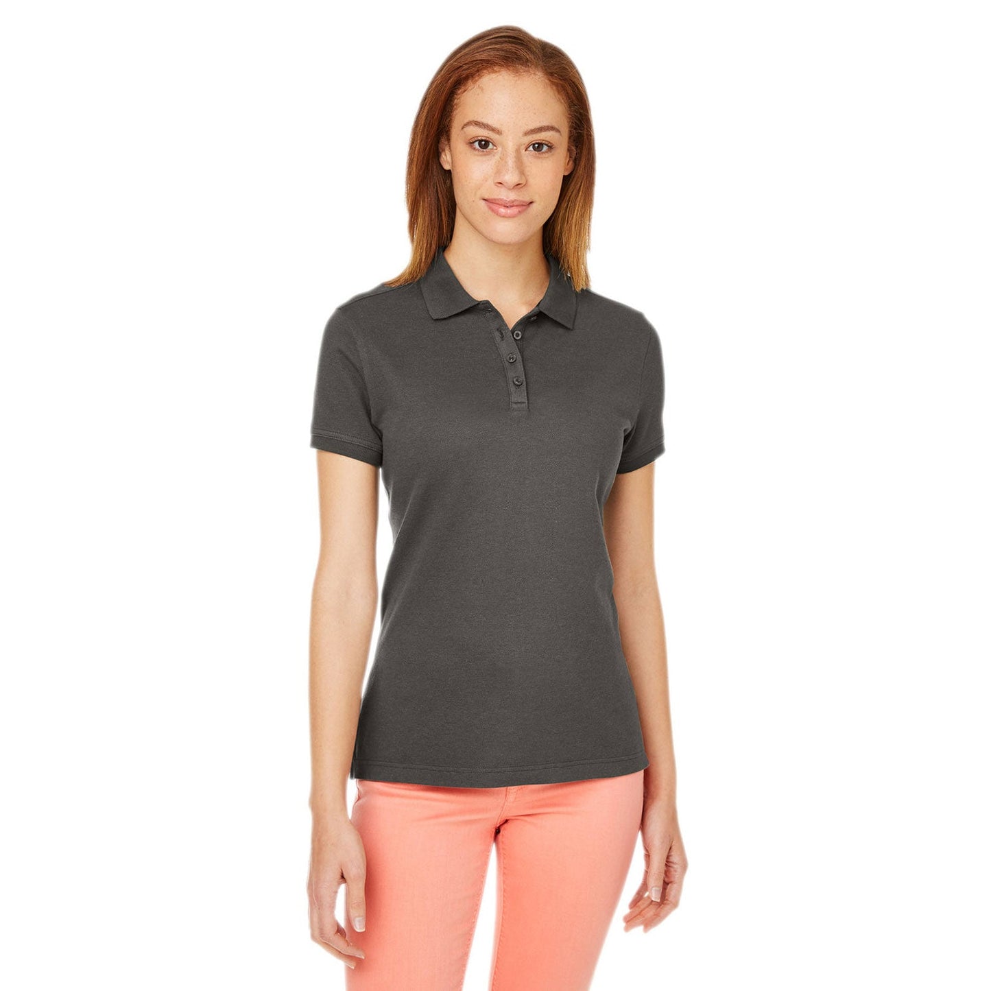 Black Polo Shirt - Devon & Jones - Moisture-Wicking