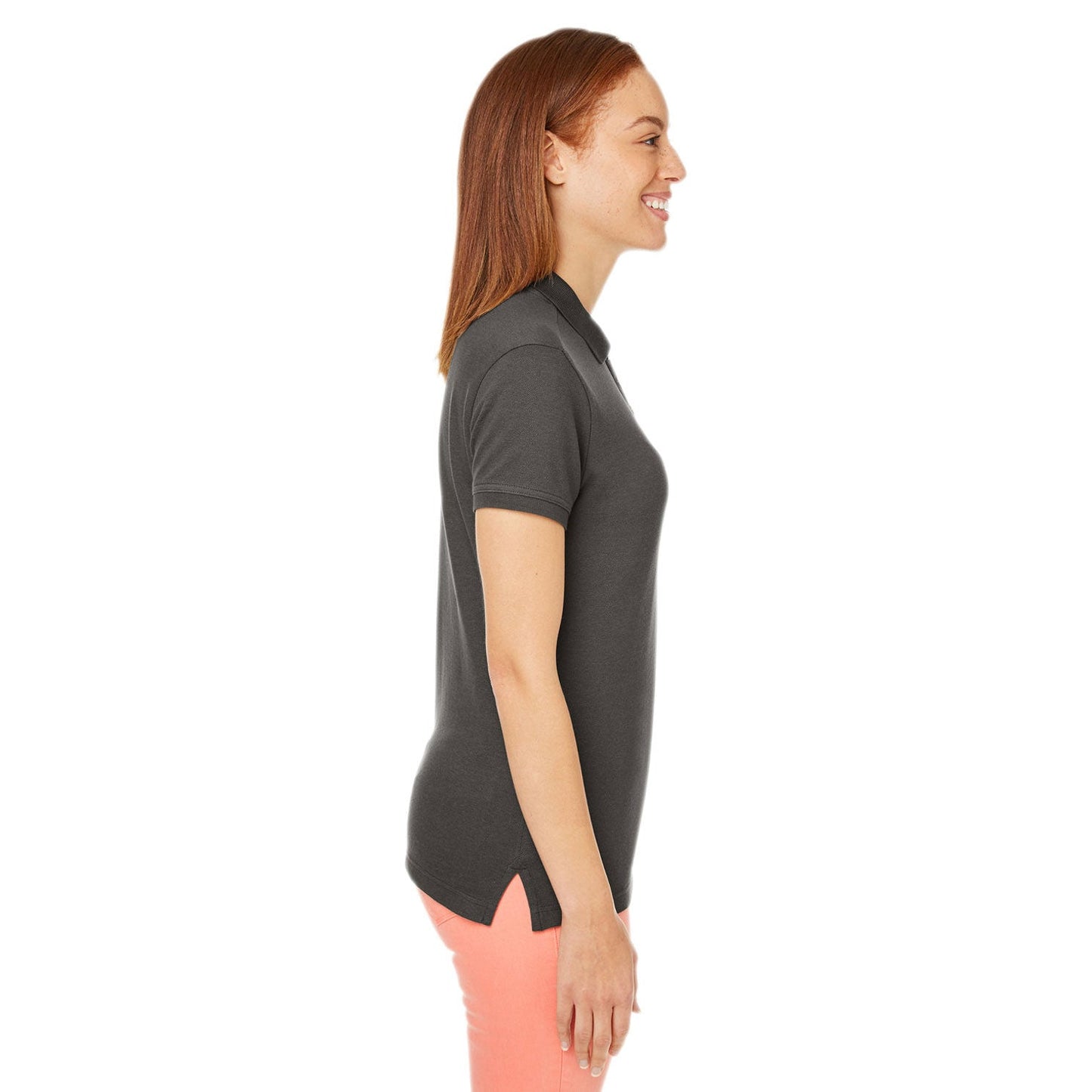 Black Polo Shirt - Devon & Jones - Moisture-Wicking