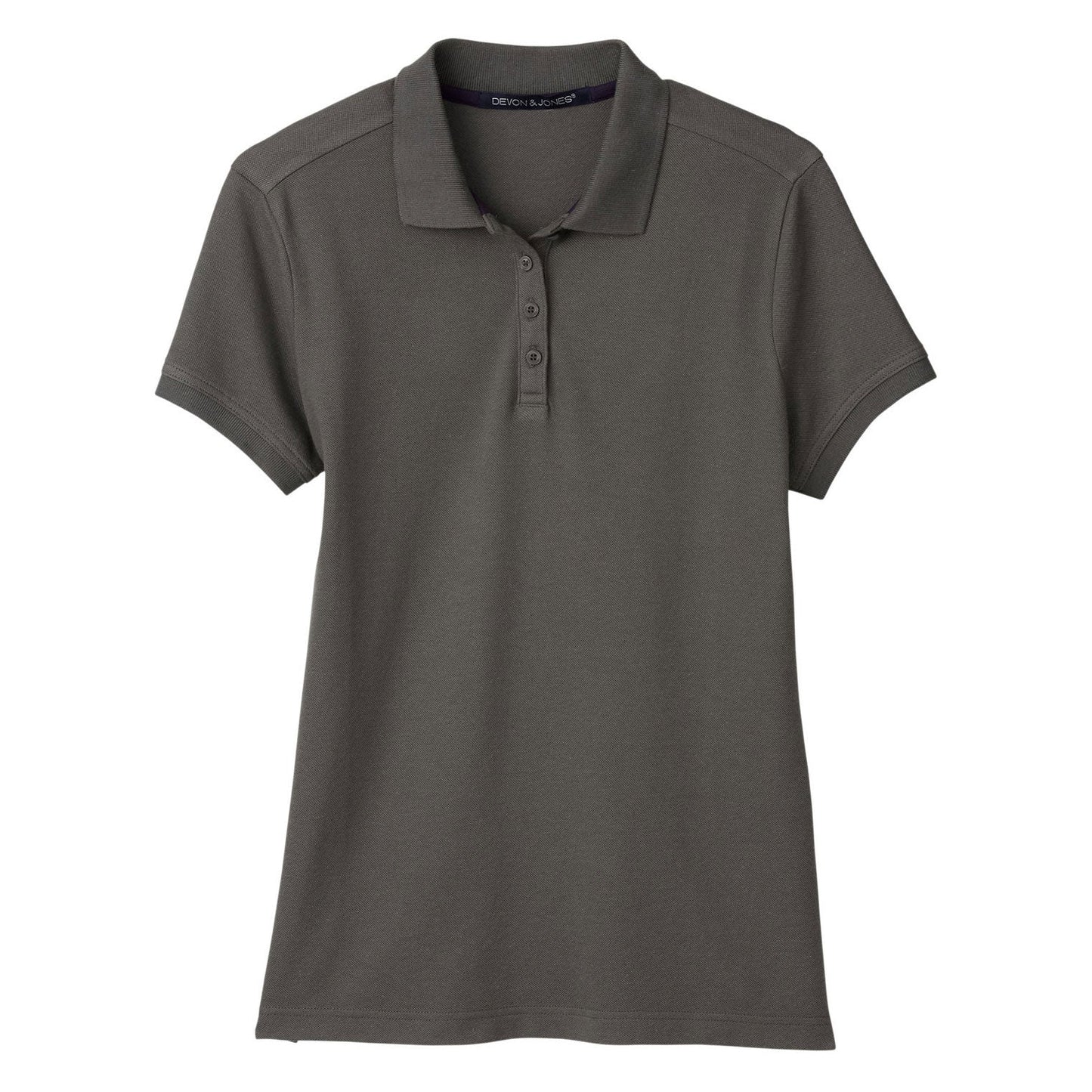 Black Polo Shirt - Devon & Jones - Moisture-Wicking