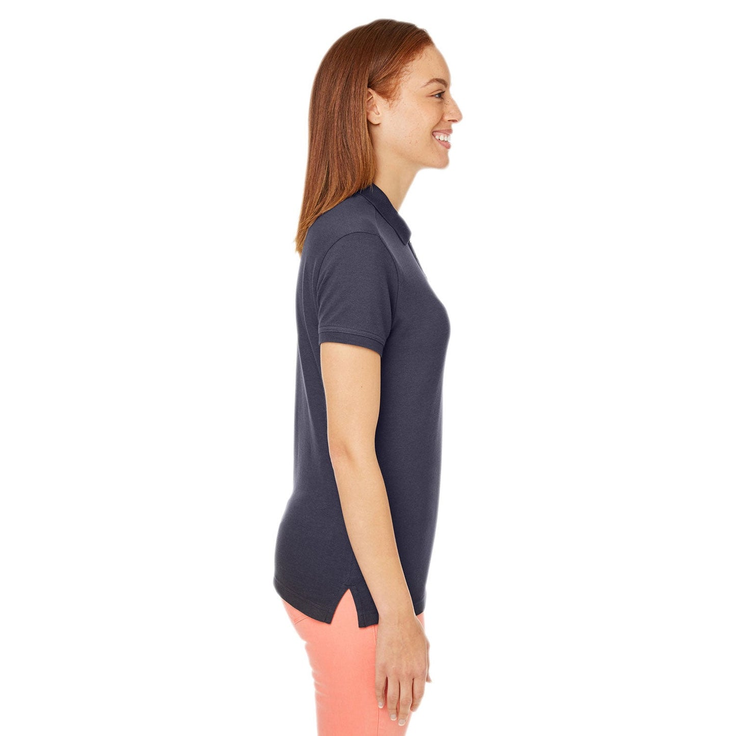 Black Polo Shirt - Devon & Jones - Moisture-Wicking