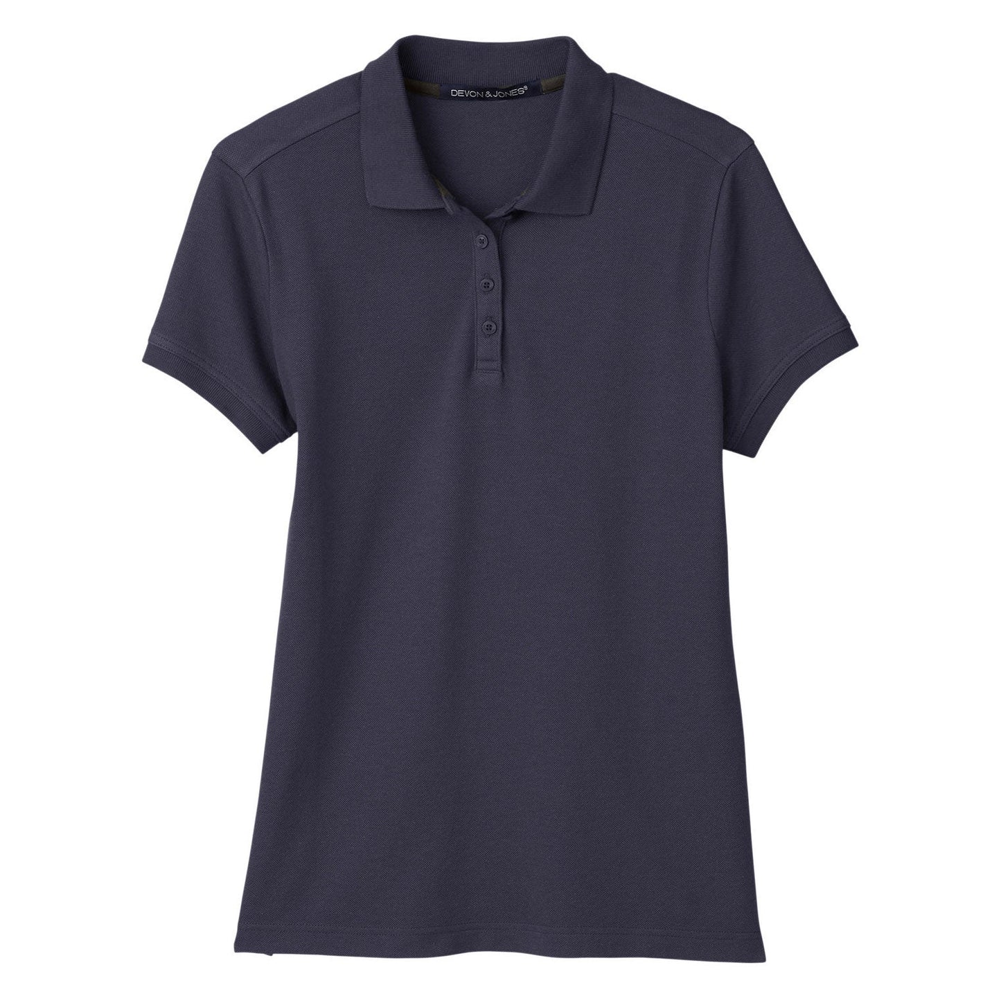 Black Polo Shirt - Devon & Jones - Moisture-Wicking