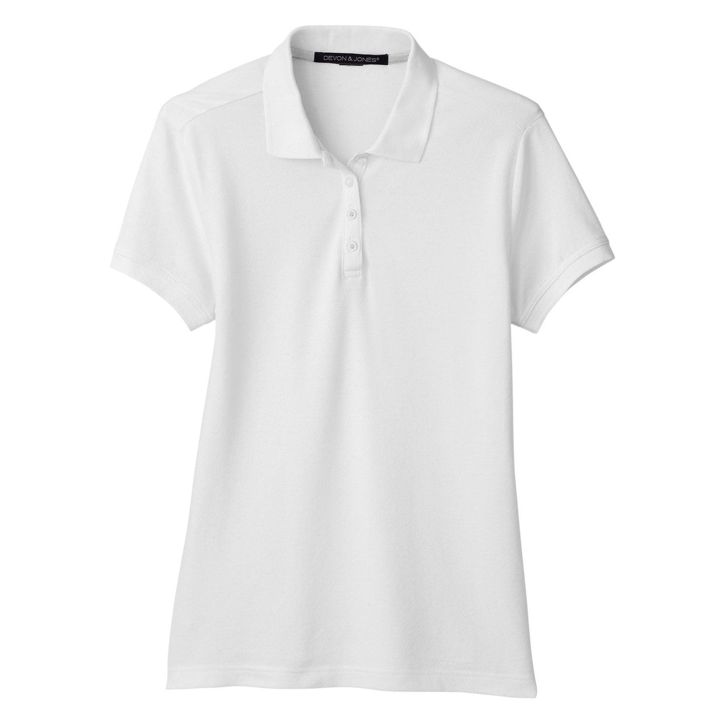 Black Polo Shirt - Devon & Jones - Moisture-Wicking