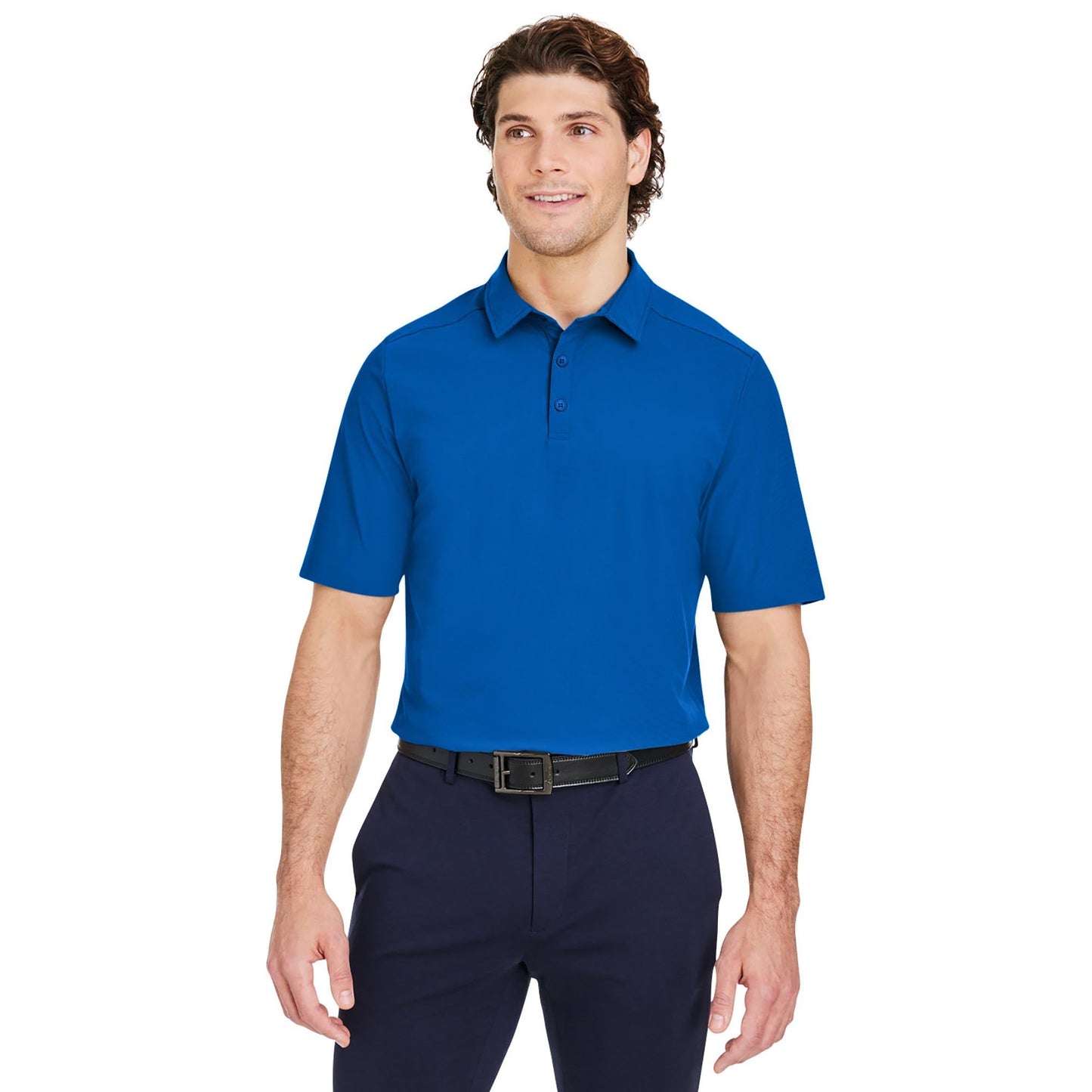 Black Polo Shirt - Devon & Jones - Performance Fabric