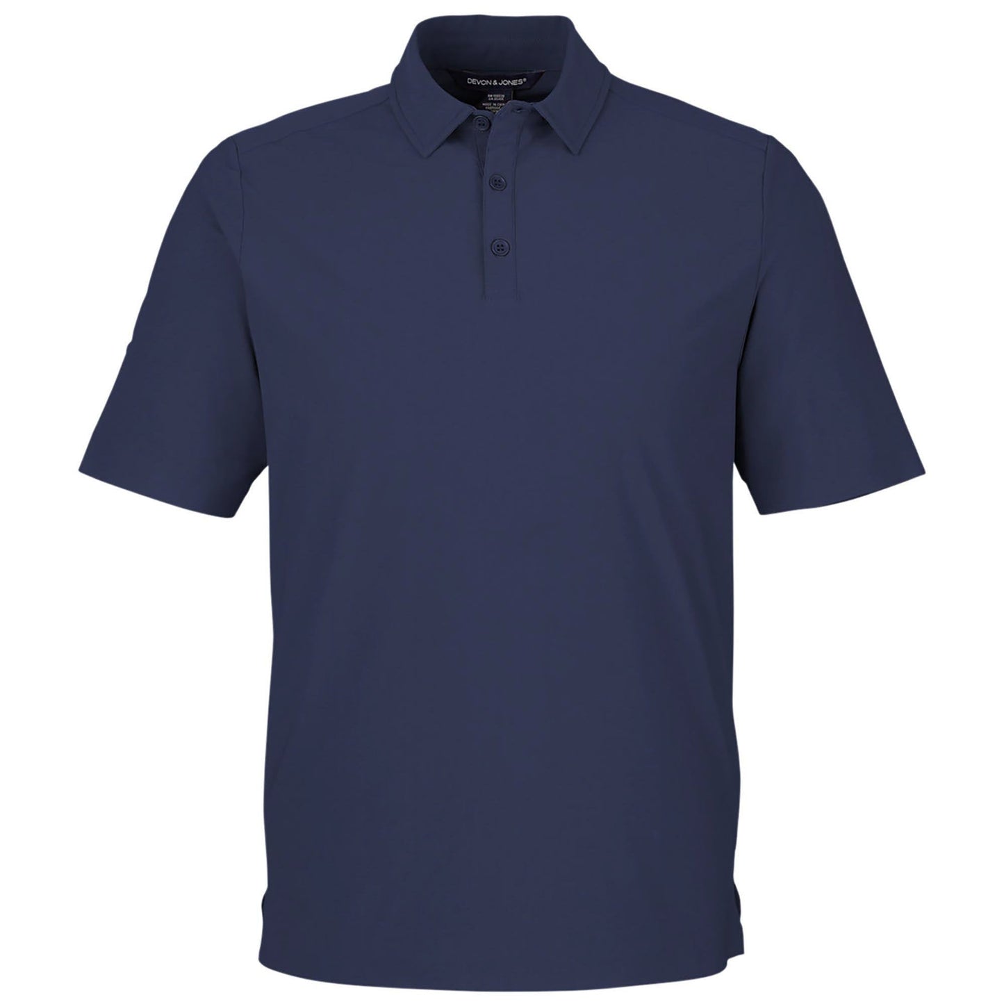Black Polo Shirt - Devon & Jones - Performance Fabric