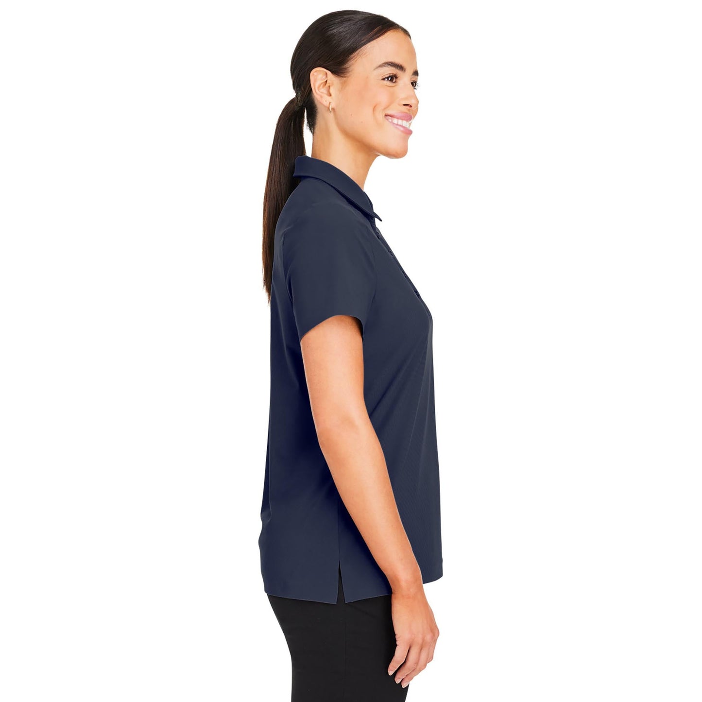 Black Polo Shirt - Devon & Jones - Performance Fabric