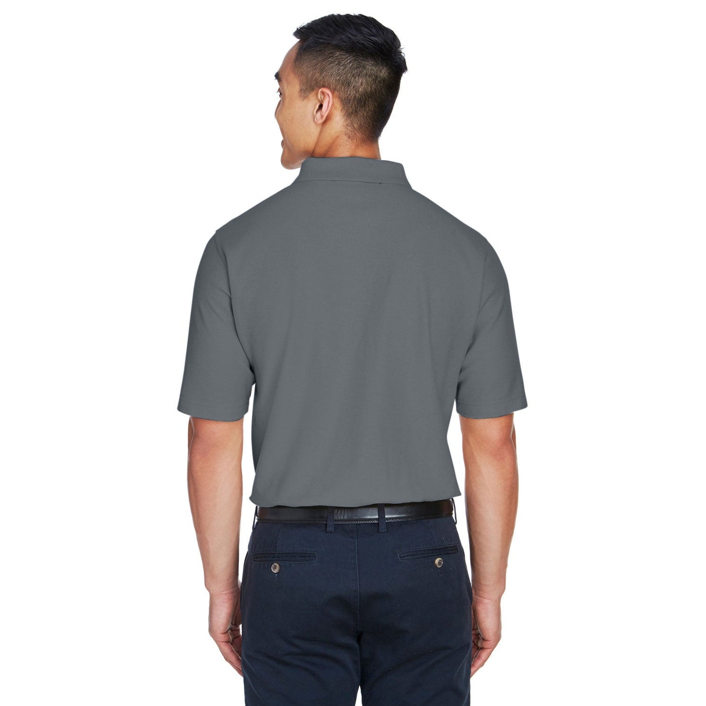 Black Polo Shirt - Devon & Jones - Performance Cotton