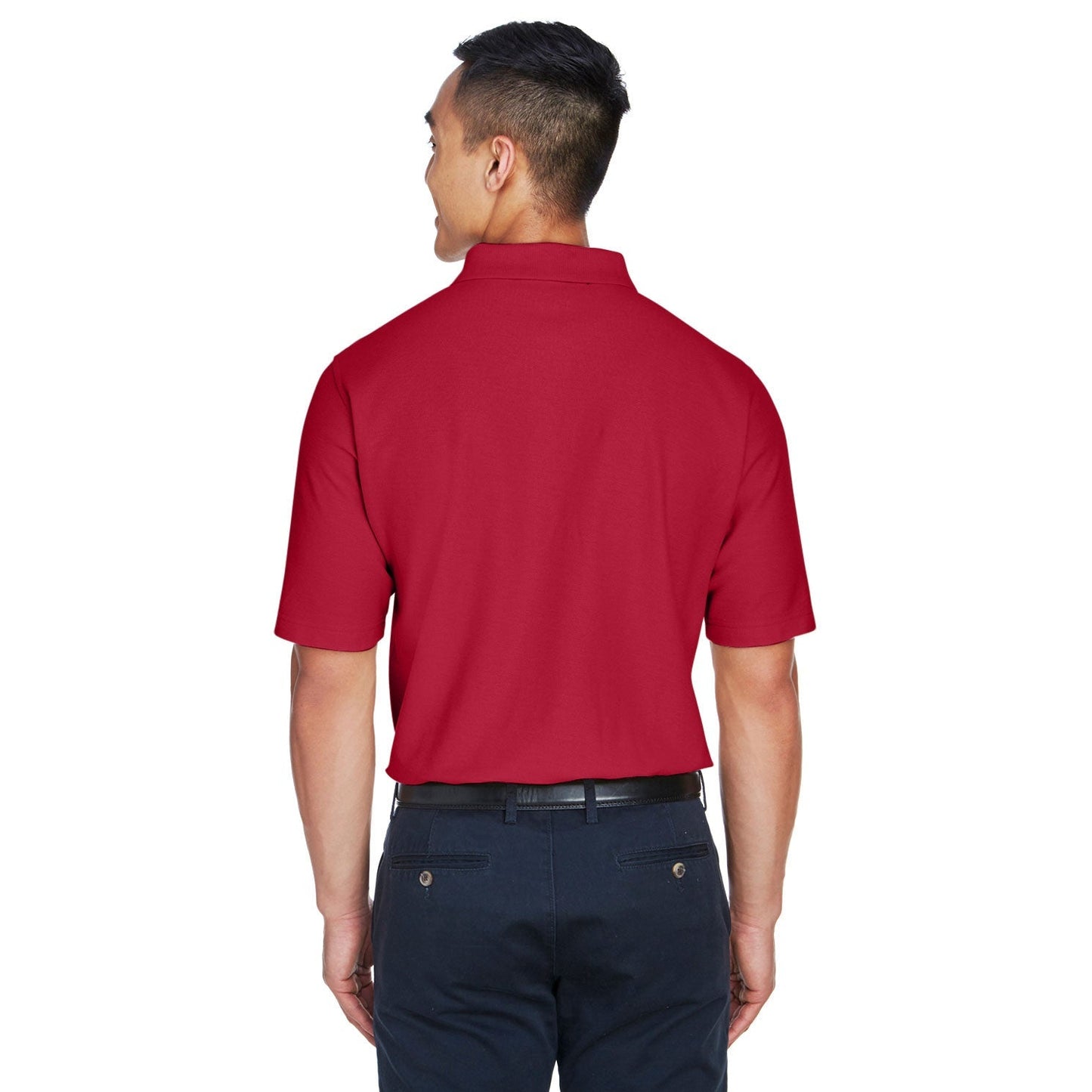 Black Polo Shirt - Devon & Jones - Performance Cotton