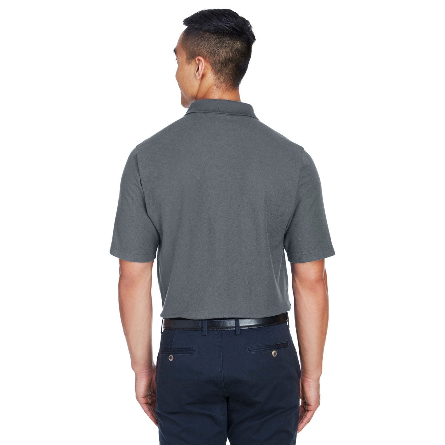 Black Polo Shirts - Devon & Jones - Comfortable Cotton