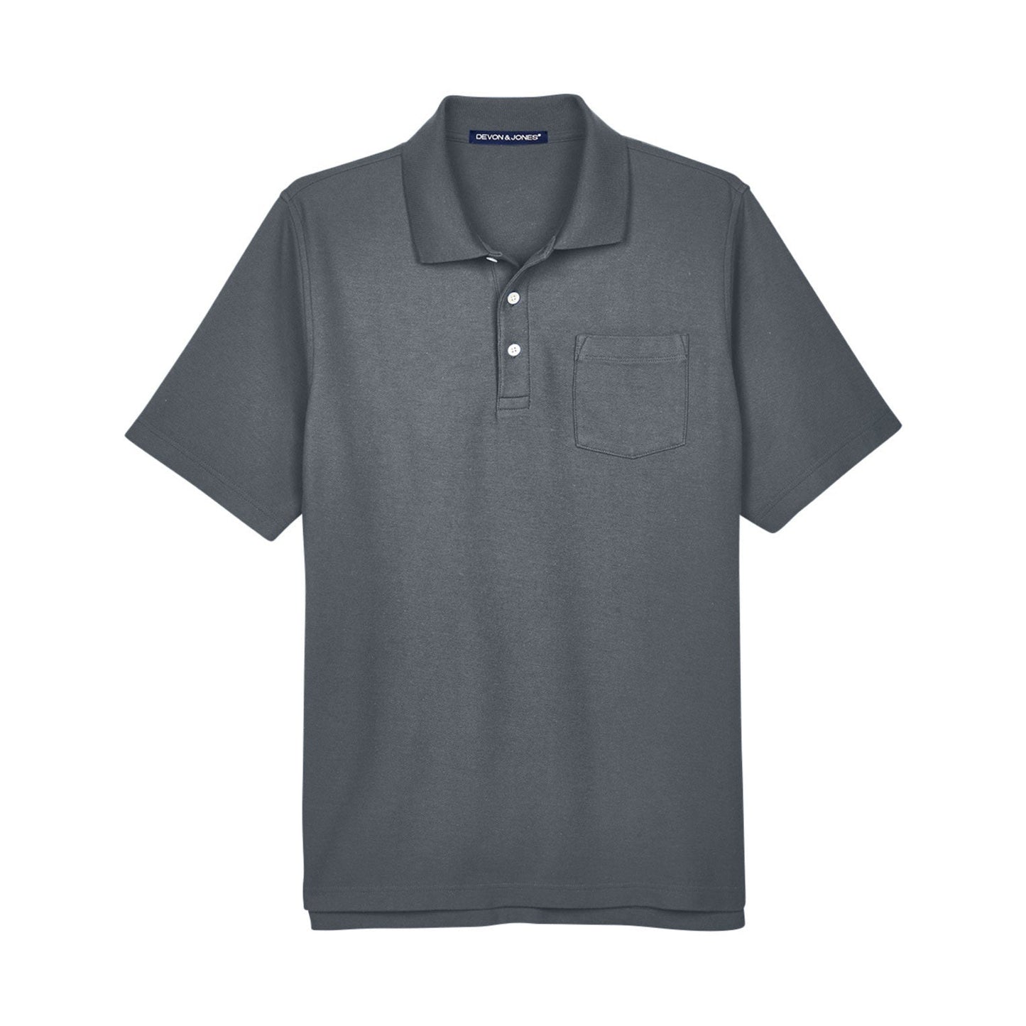 Black Polo Shirts - Devon & Jones - Comfortable Cotton