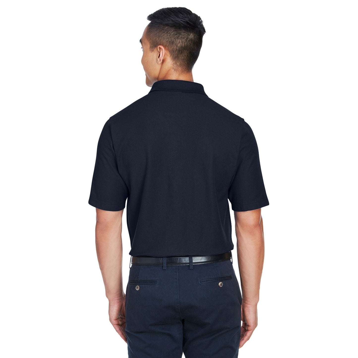 Black Polo Shirts - Devon & Jones - Comfortable Cotton