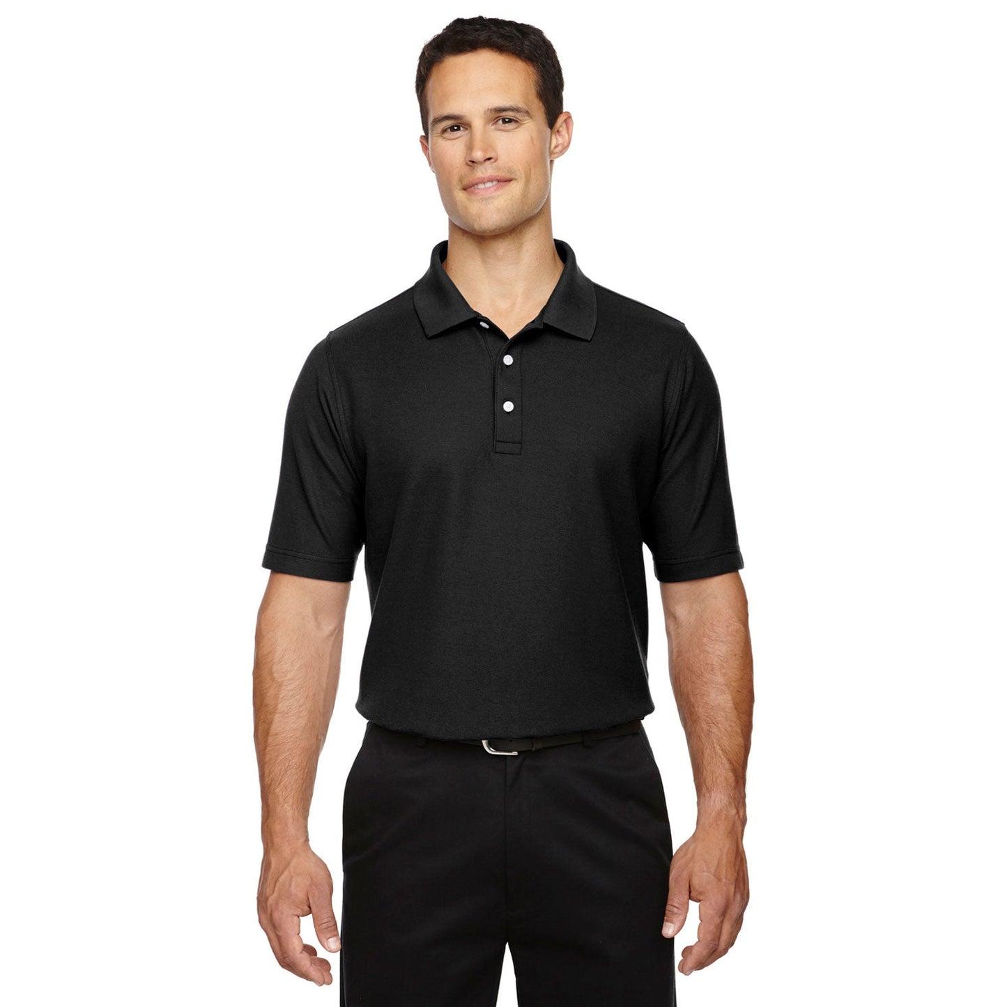 Black Polo Shirts - Devon & Jones - Performance Fit